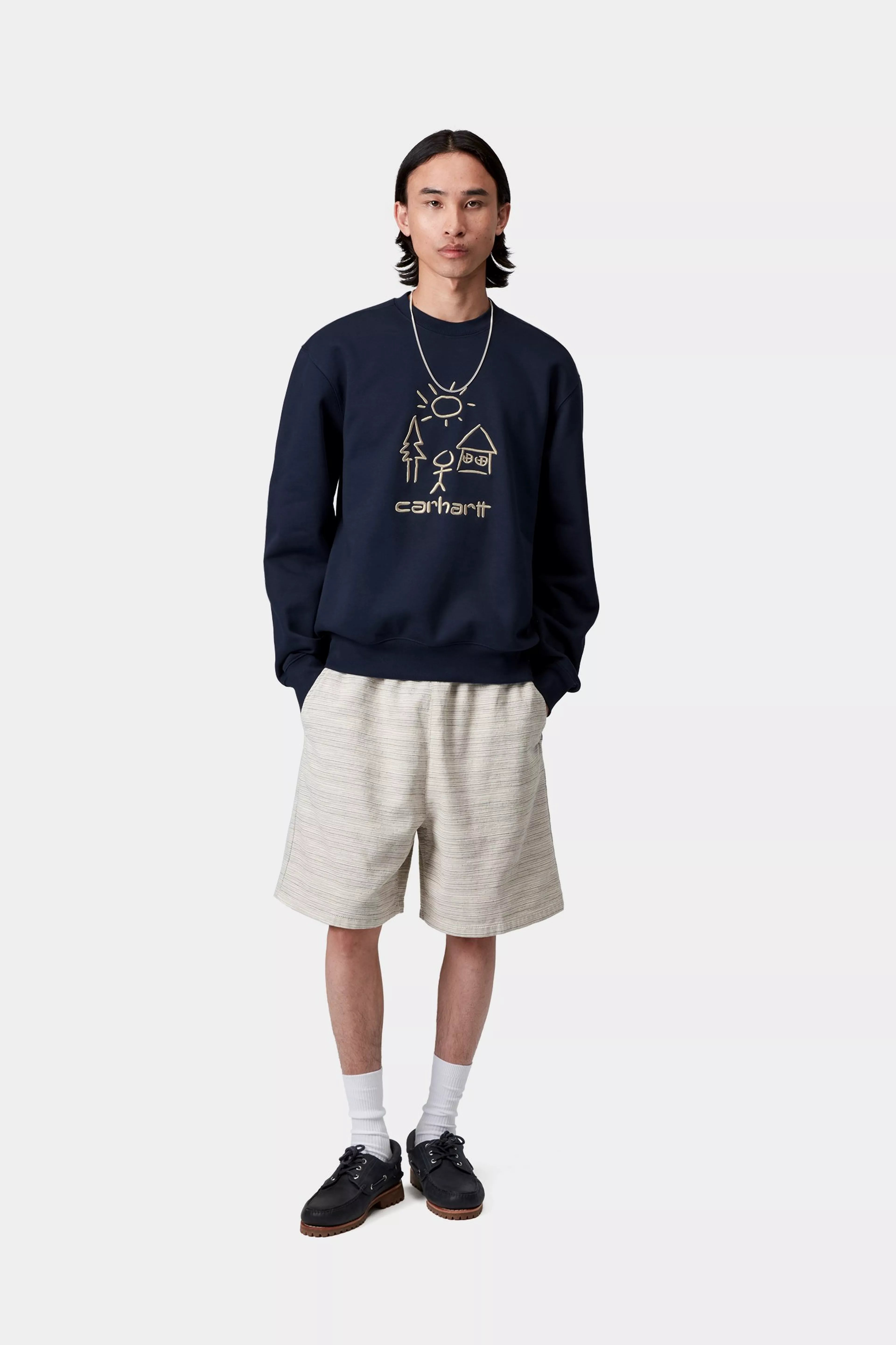 MASTERPIECE SWEAT - Air Force Blue / Dusty H Brown