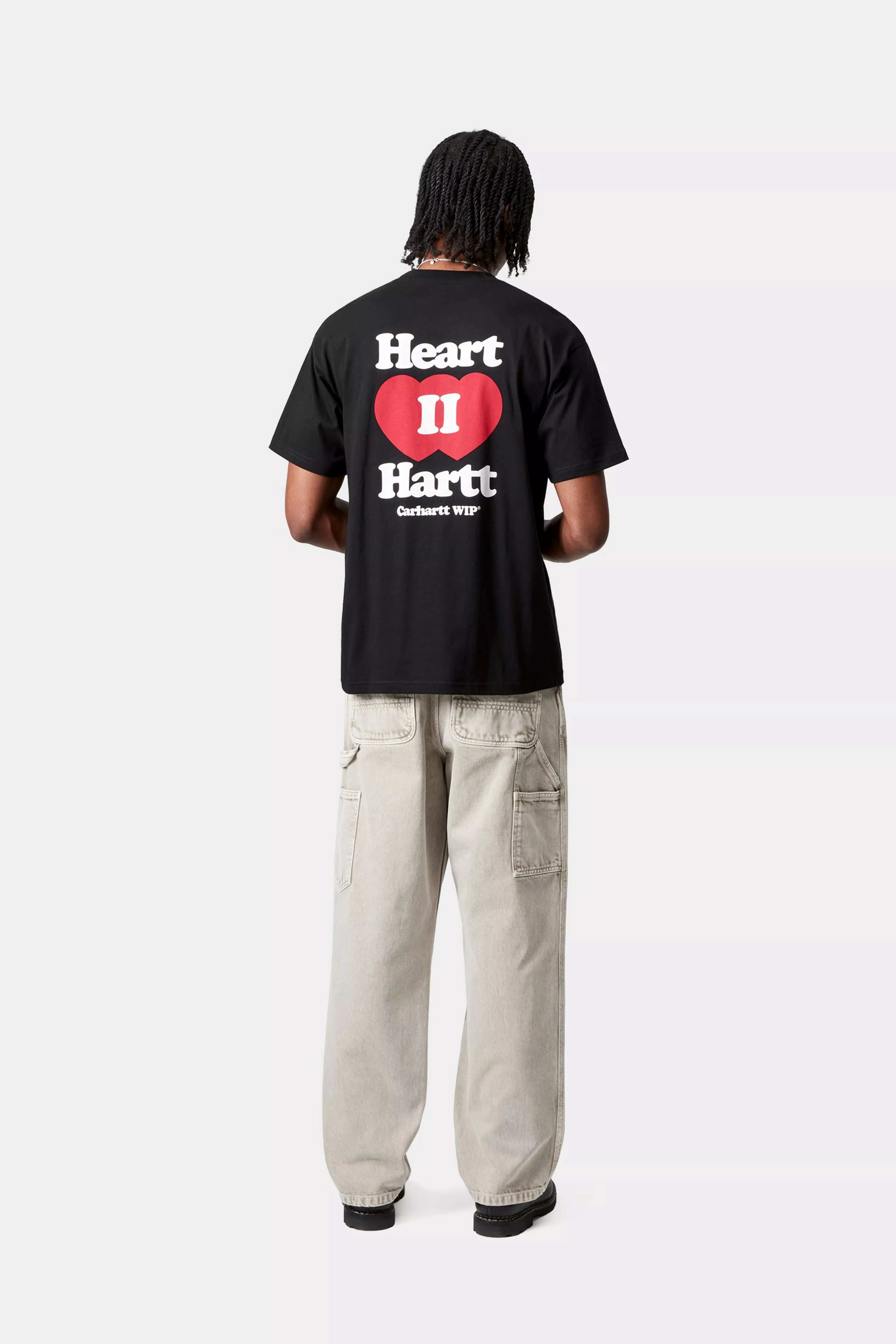 S/S HEART II HARTT T-SHIRT - Black