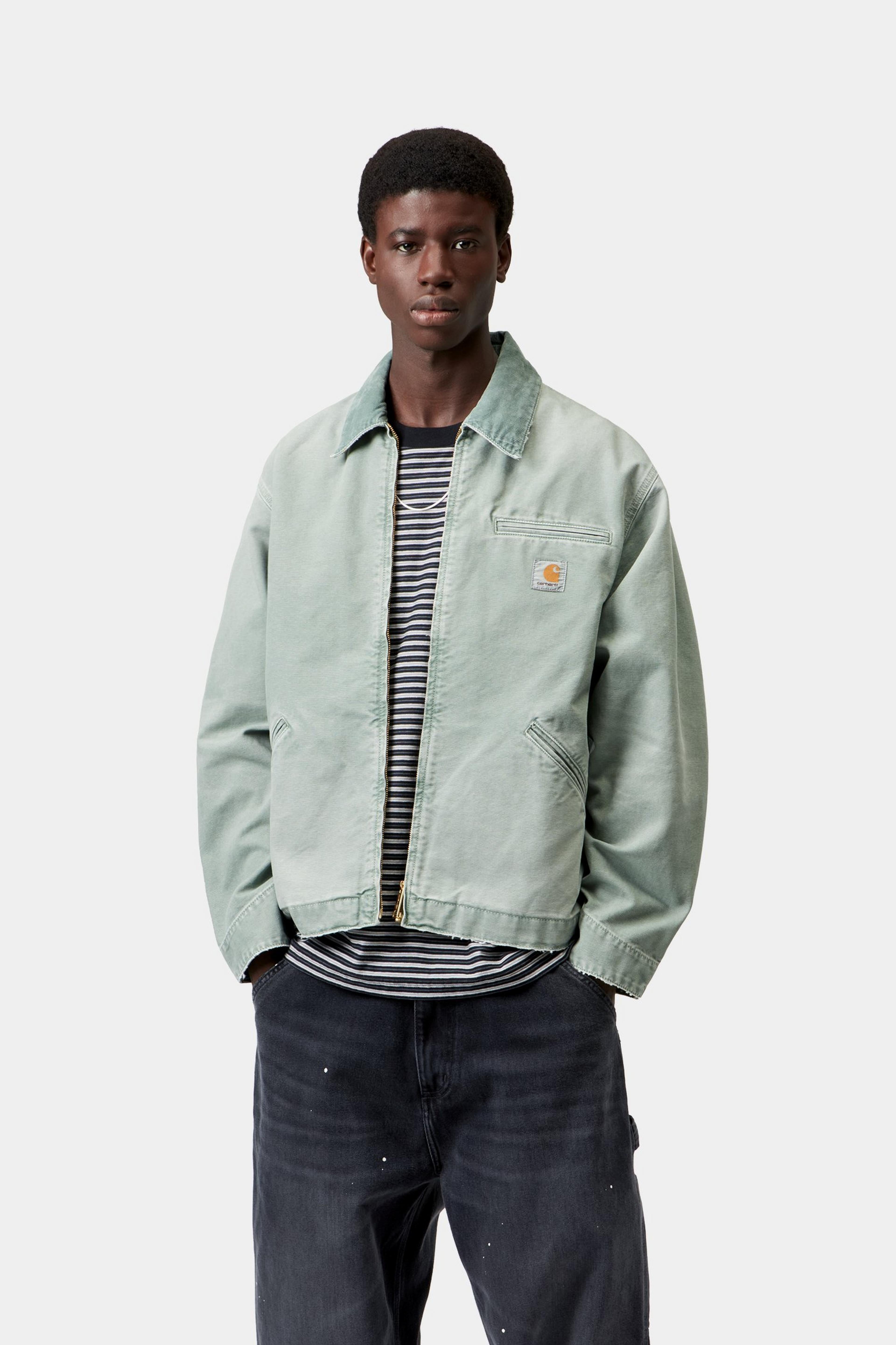 OG Detroit Jacket - Shady Green / Shady Green, Destroy wash