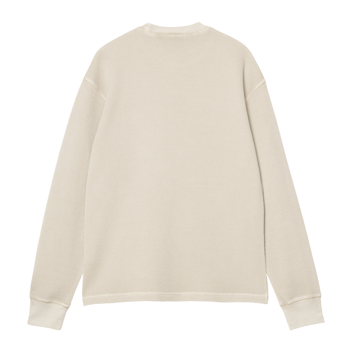 L/S Vista Waffle T-Shirt - Fleur De Sel, Garment dyed