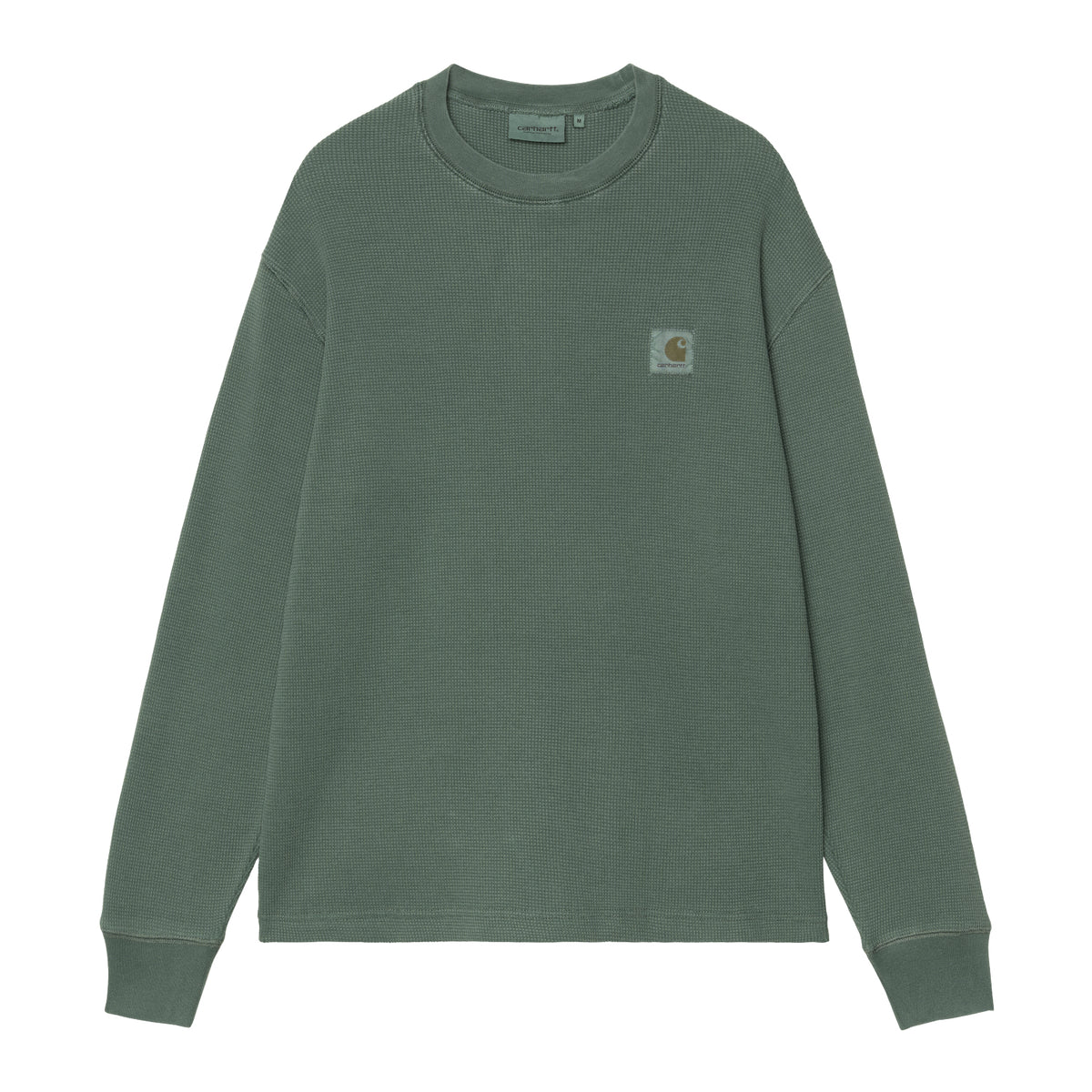 L/S Vista Waffle T-Shirt - Dark Scarab, Garment dyed