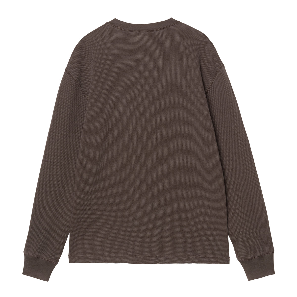 L/S Vista Waffle T-Shirt - Tobacco, Garment dyed