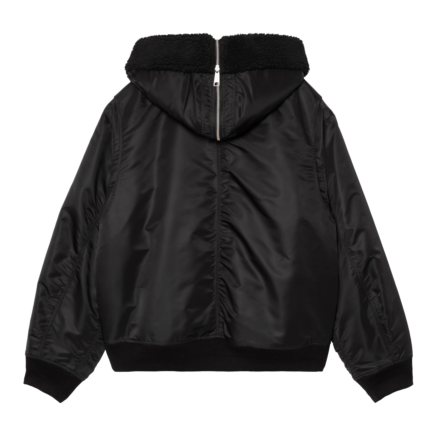 HOODED OLTERA BOMBER - Black / Black