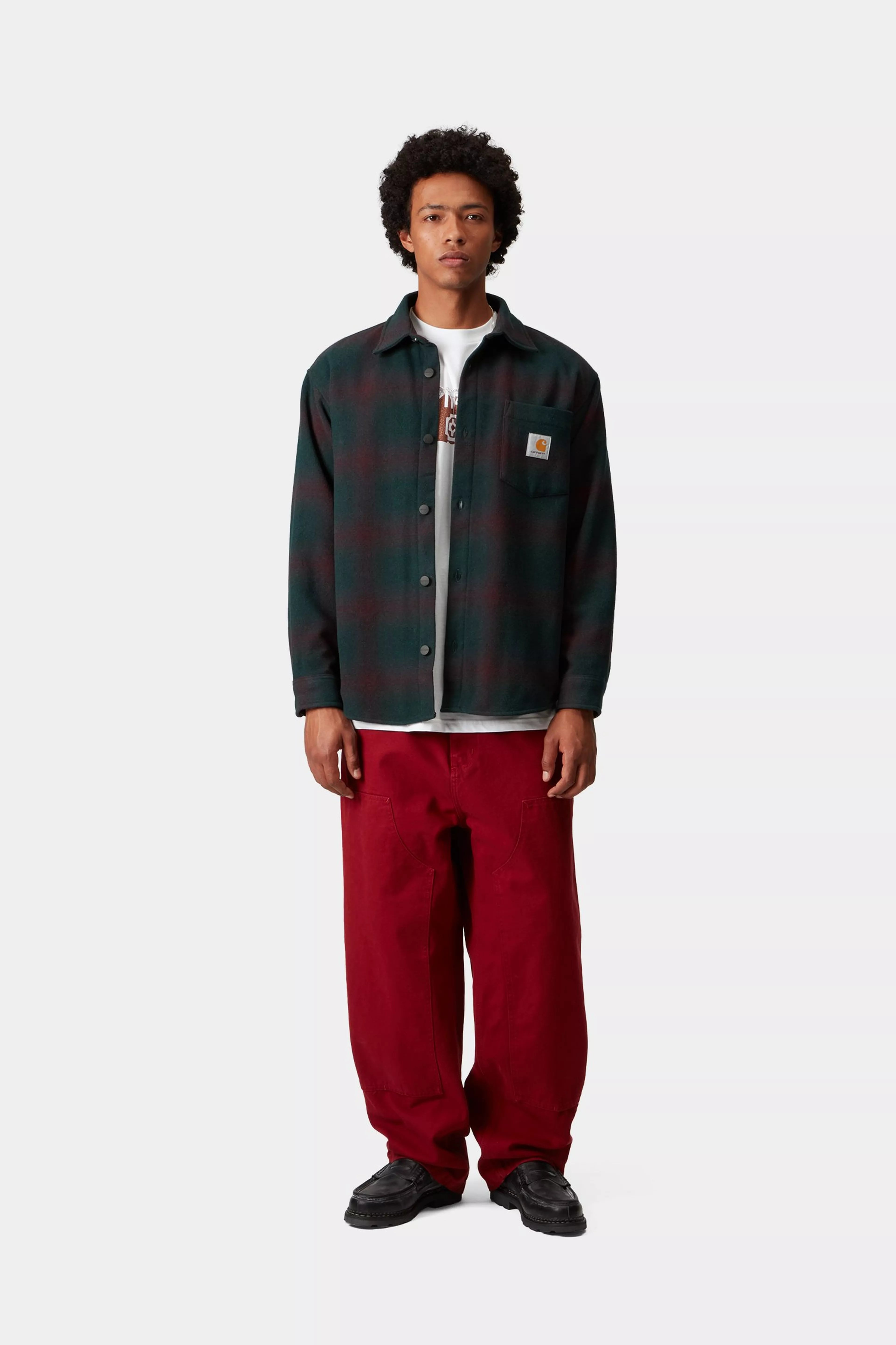 BRENNAN SHIRT JAC - Brennan Check, Deep Lagoon / Rondo