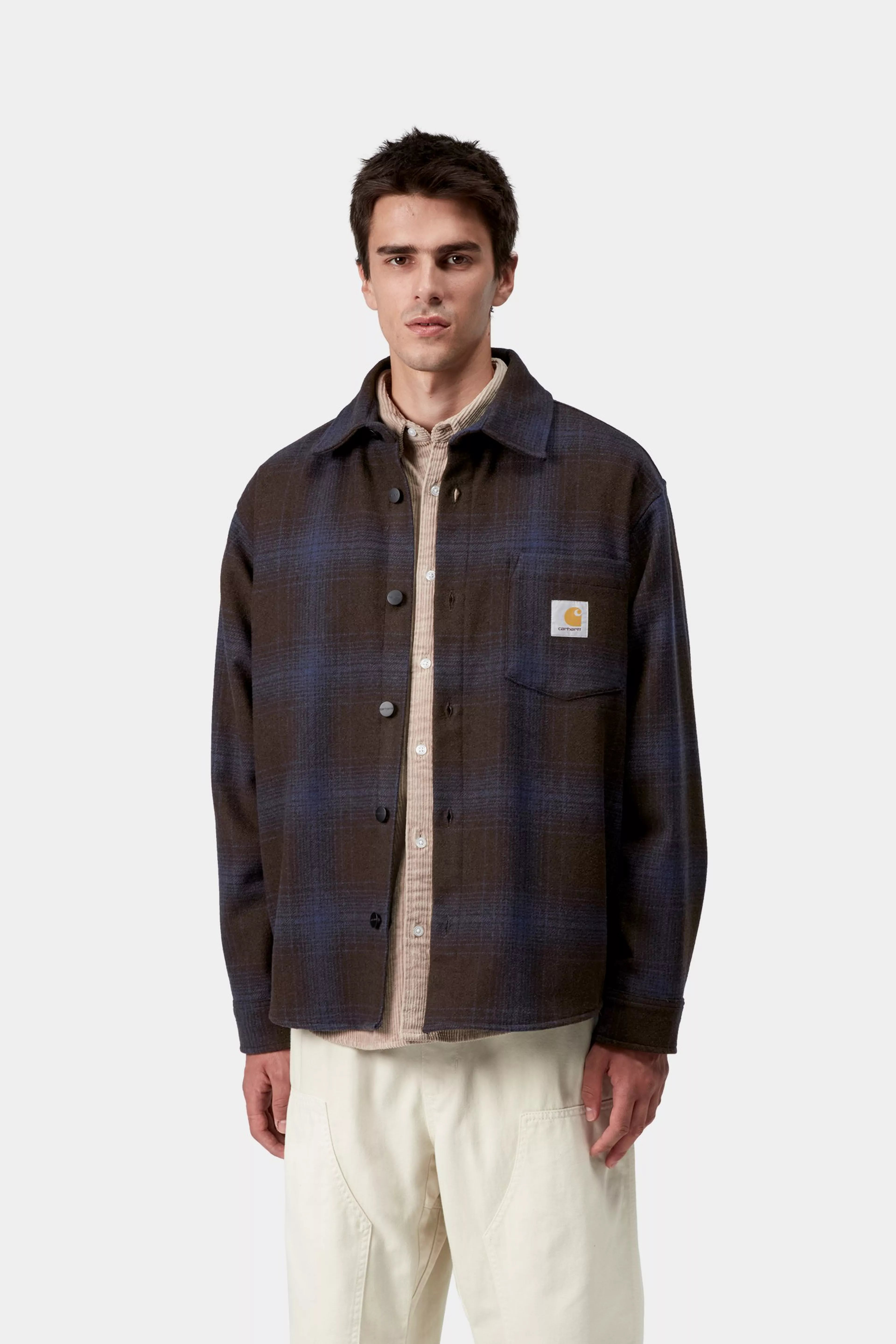 BRENNAN SHIRT JAC  - Brennan Check, Palisander / Jupiter