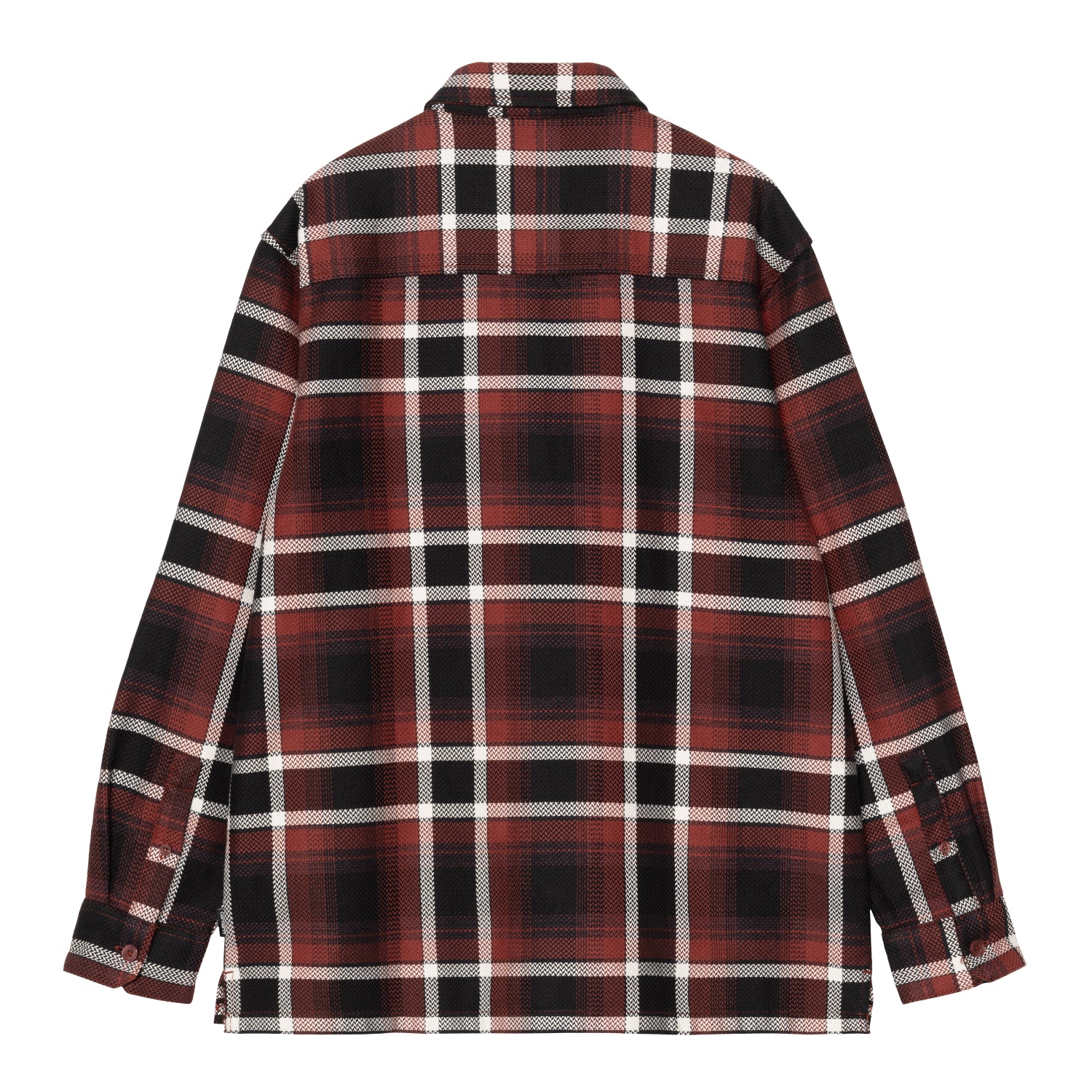 L/S VAUGHN SHIRT - Vaughn Check, Dark Brick