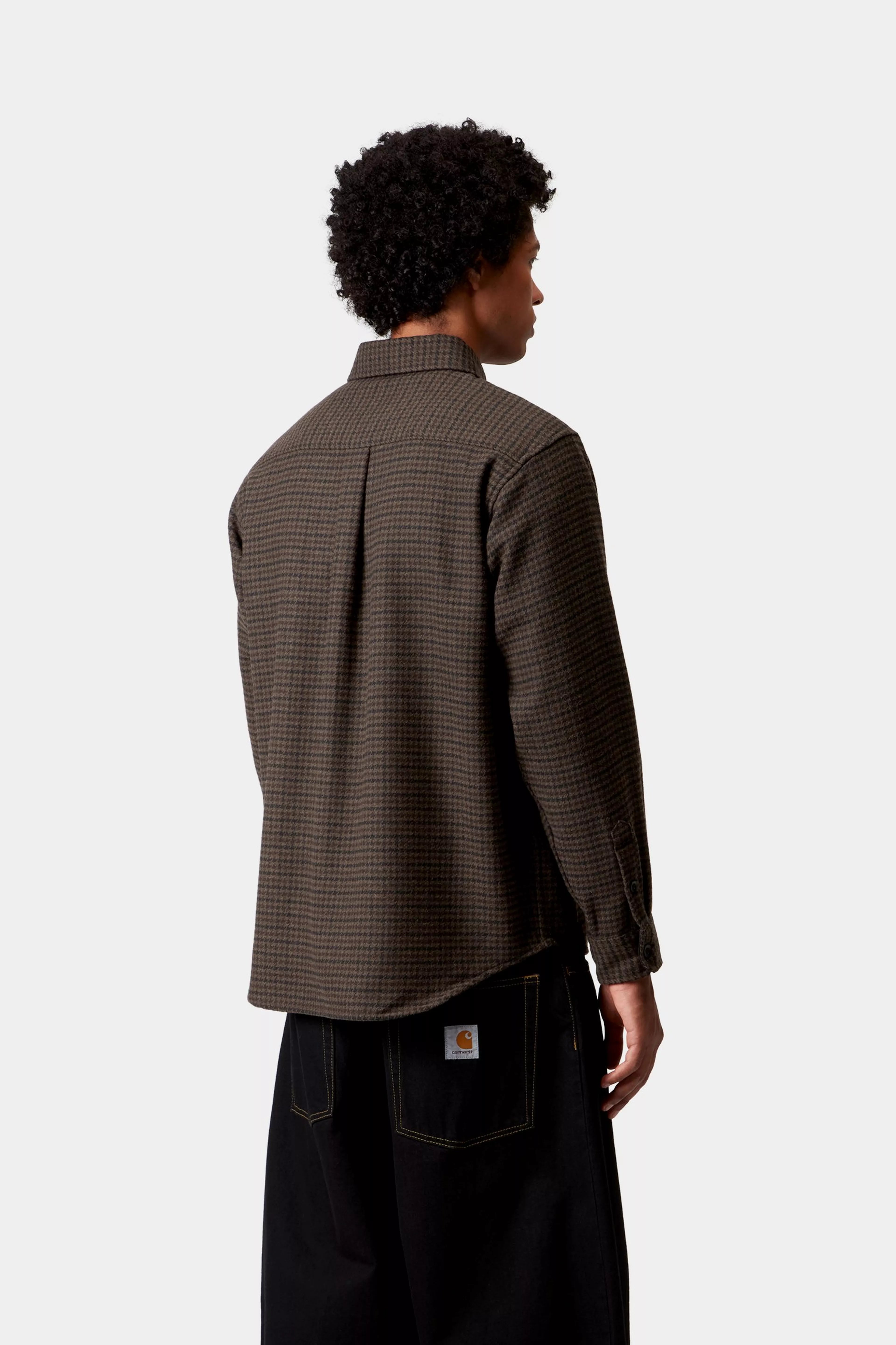 L/S LOWIS SHIRT  - Lowis Houndstooth, Vitola Heather