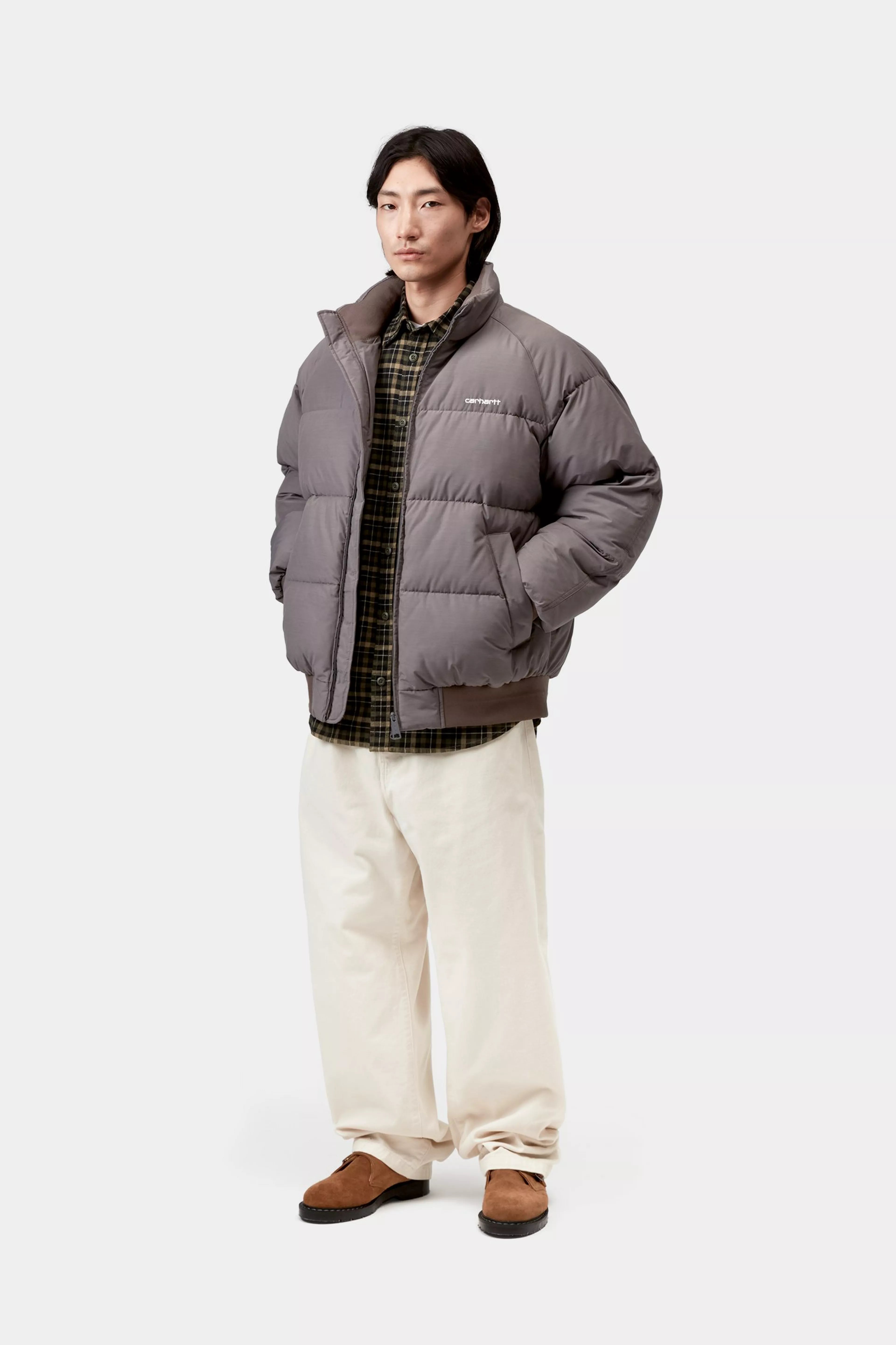 NEBRASKA JACKET - Porphyry / White