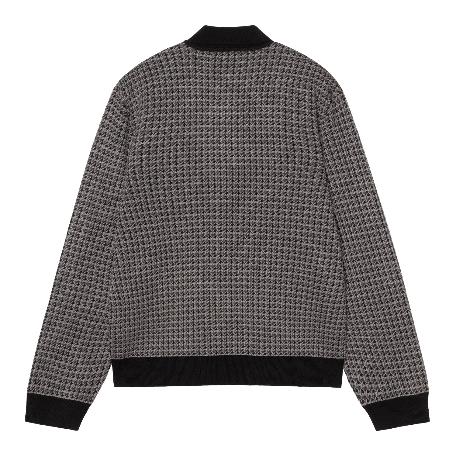 L/S LOWIS POLO - Lowis Houndstooth, Grey Heather