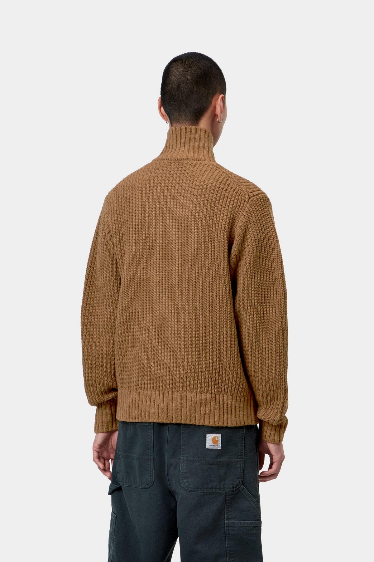 Detroit Half Zip Sweater - WIP H Brown