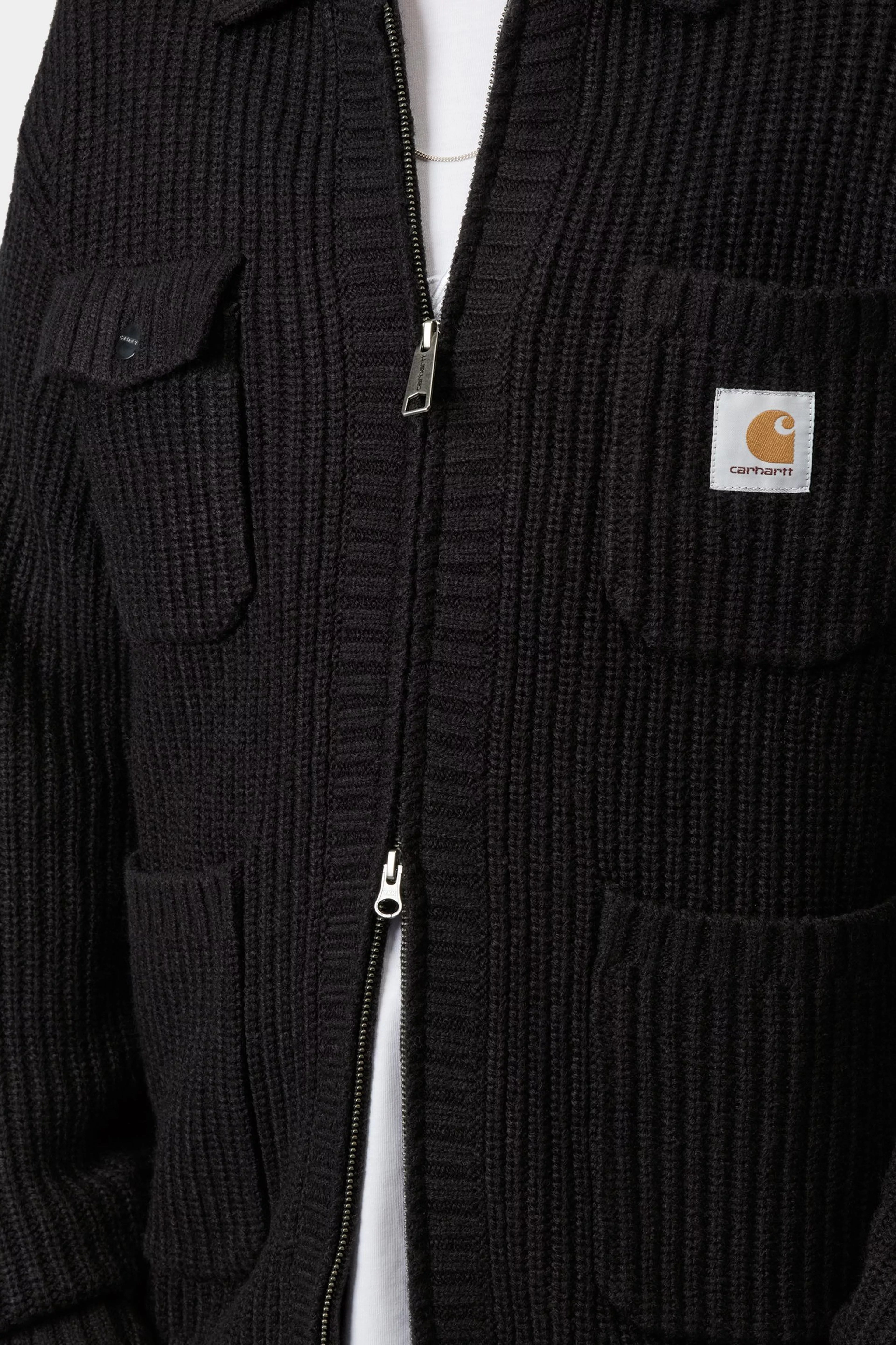CHORE KNIT JACKET - Black