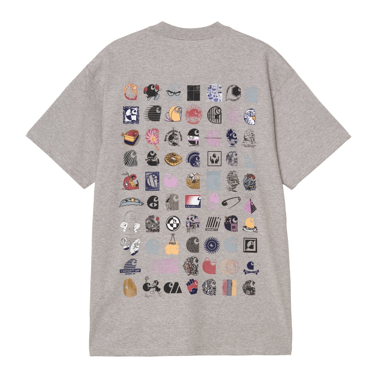 S/S C LOGO ARCHIVE T-SHIRT - Grey Heather