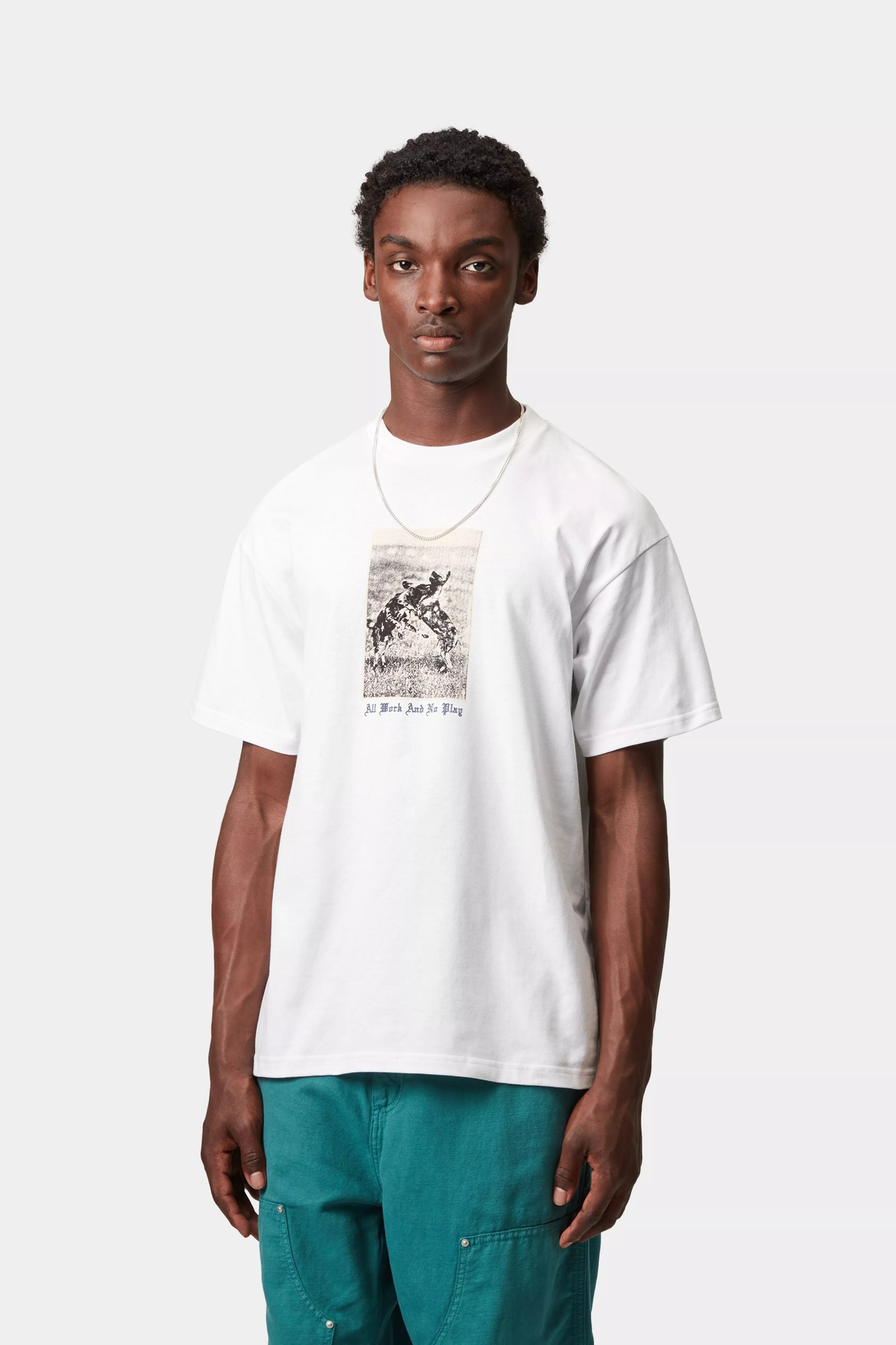 S/S NO PLAY T-SHIRT  - White