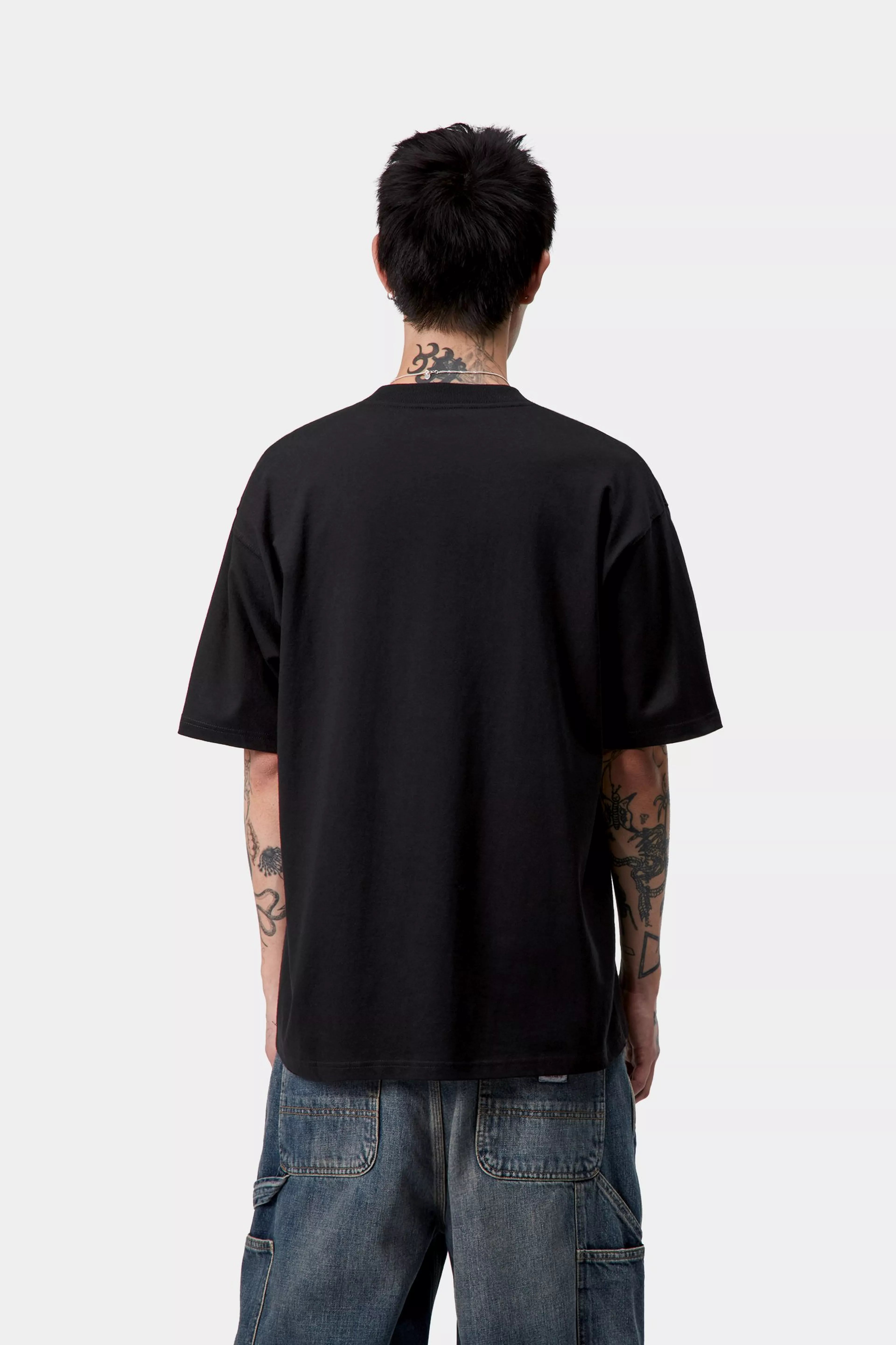 S/S SCHOOLING HEART T-SHIRT - Black