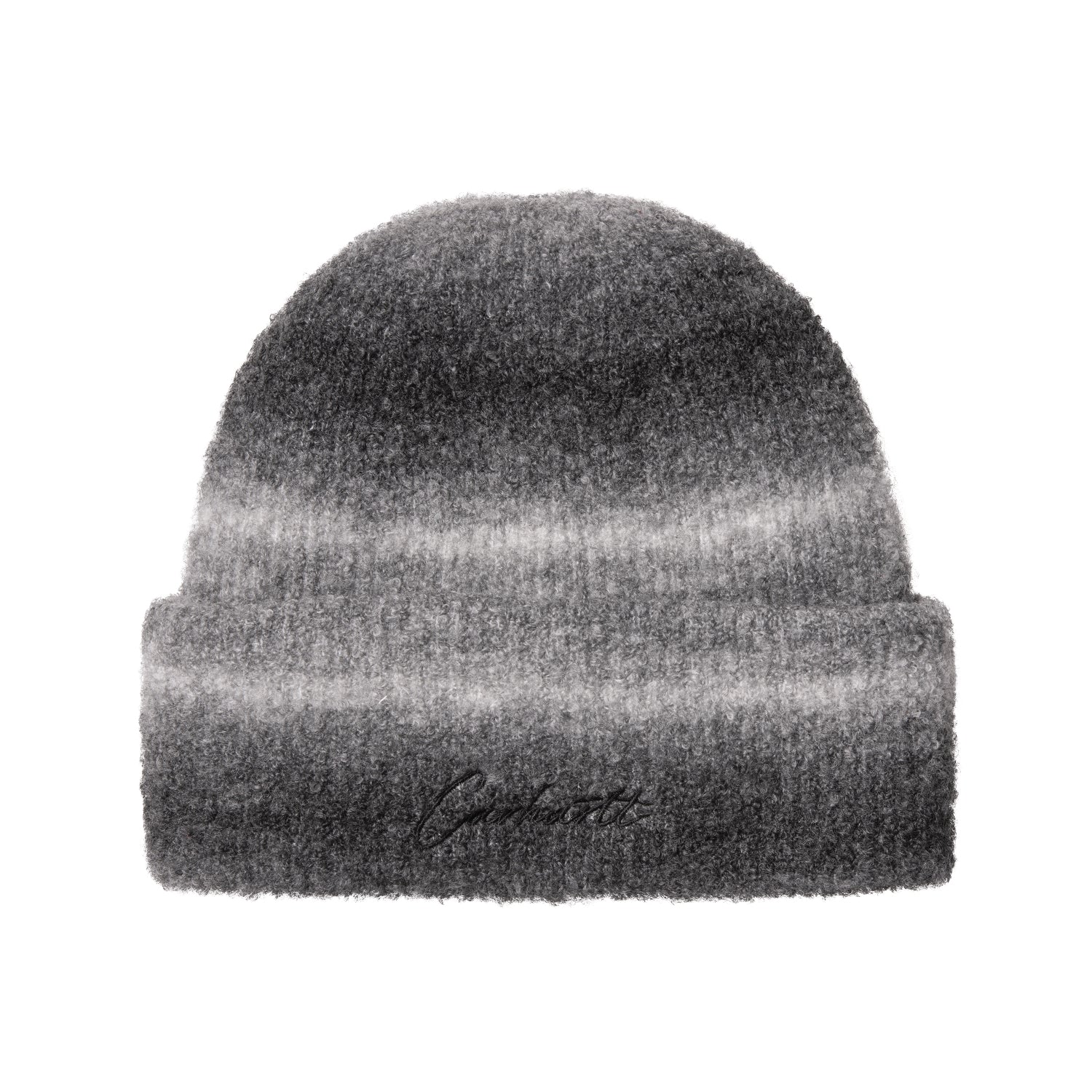 TONY BEANIE - Tony Stripe Jacquard, Black / Salt