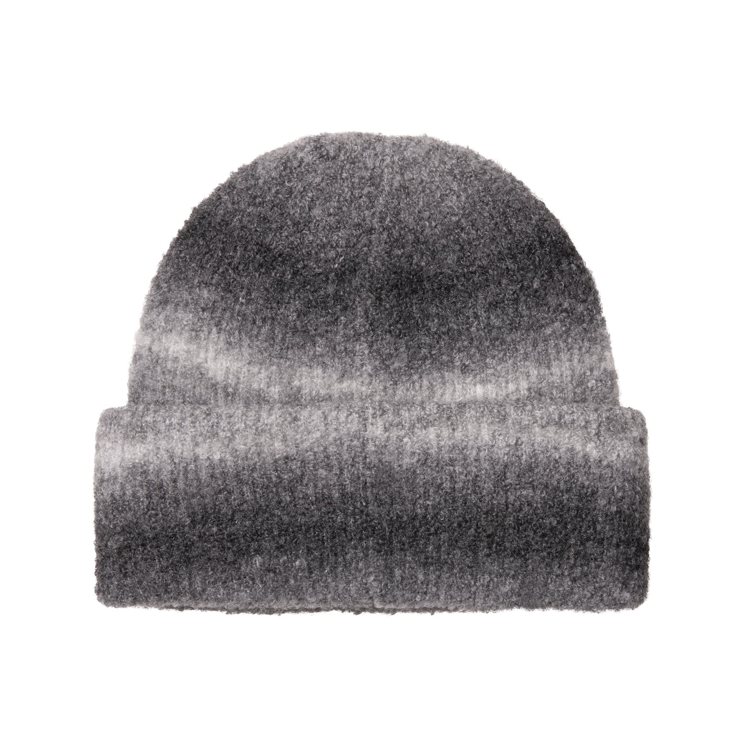TONY BEANIE - Tony Stripe Jacquard, Black / Salt