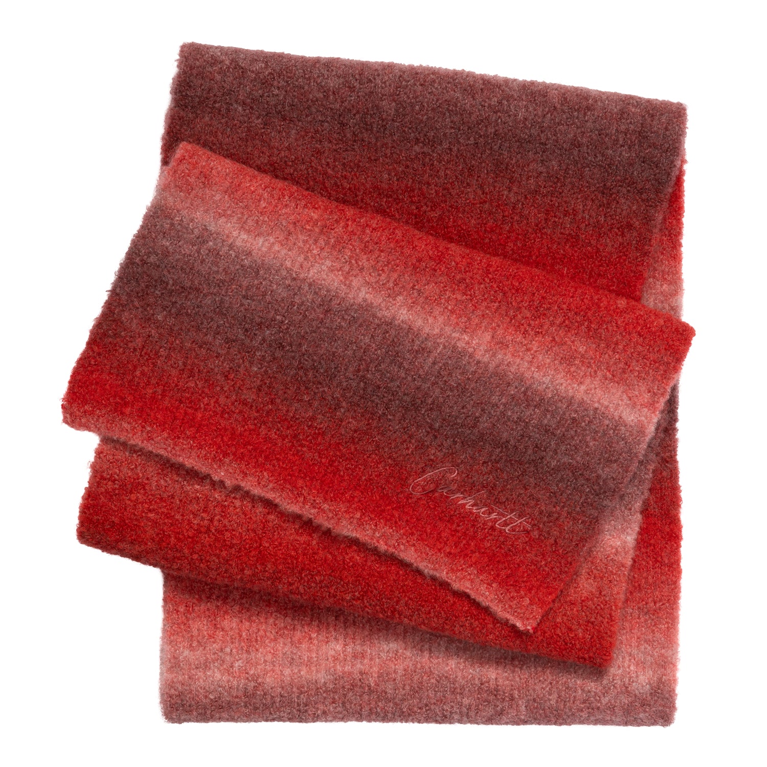 TONY SCARF - Tony Stripe Jacquard, Palisander / Glassy Pink