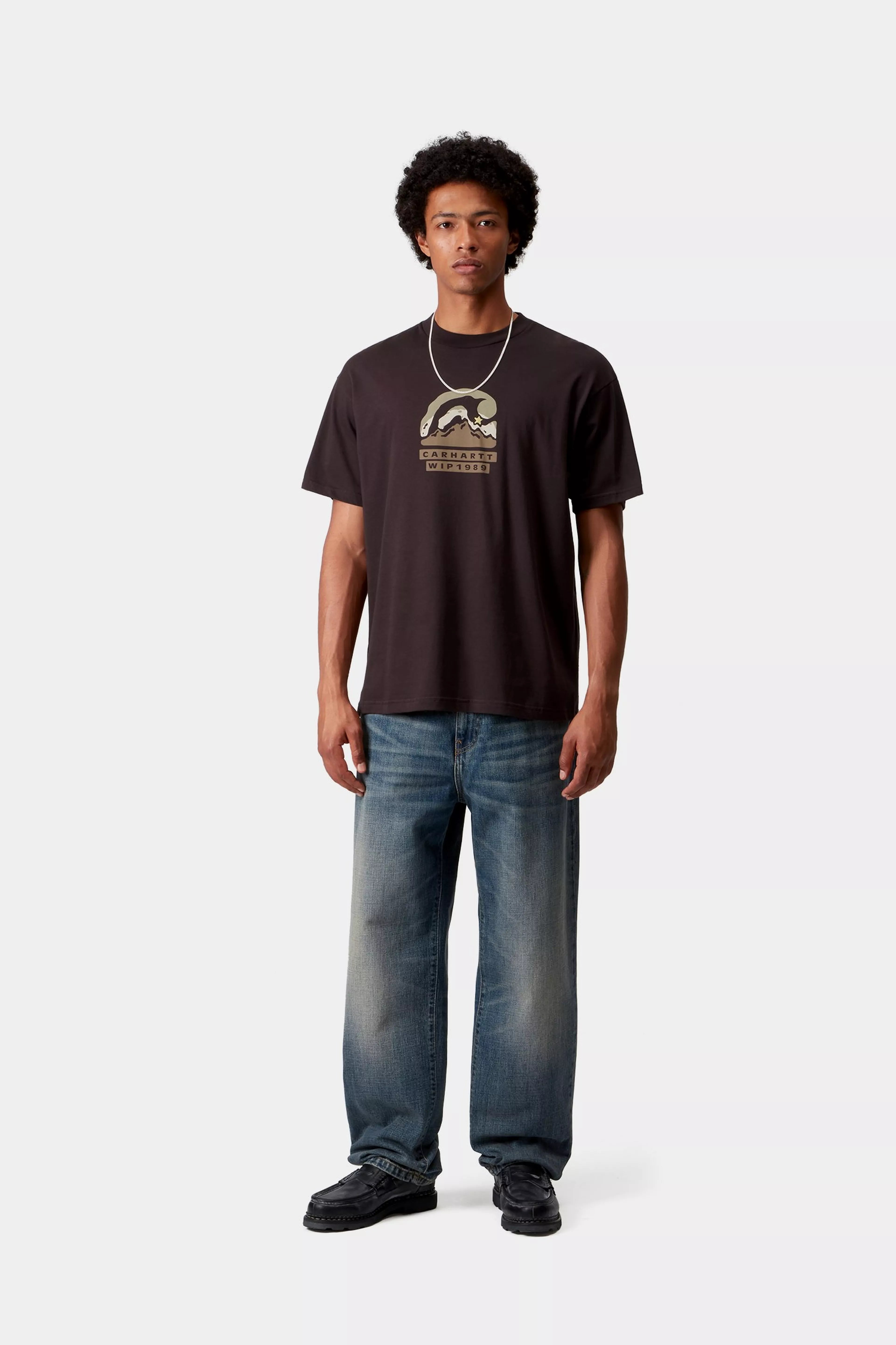 S/S RISING HELIX T-SHIRT - Palisander