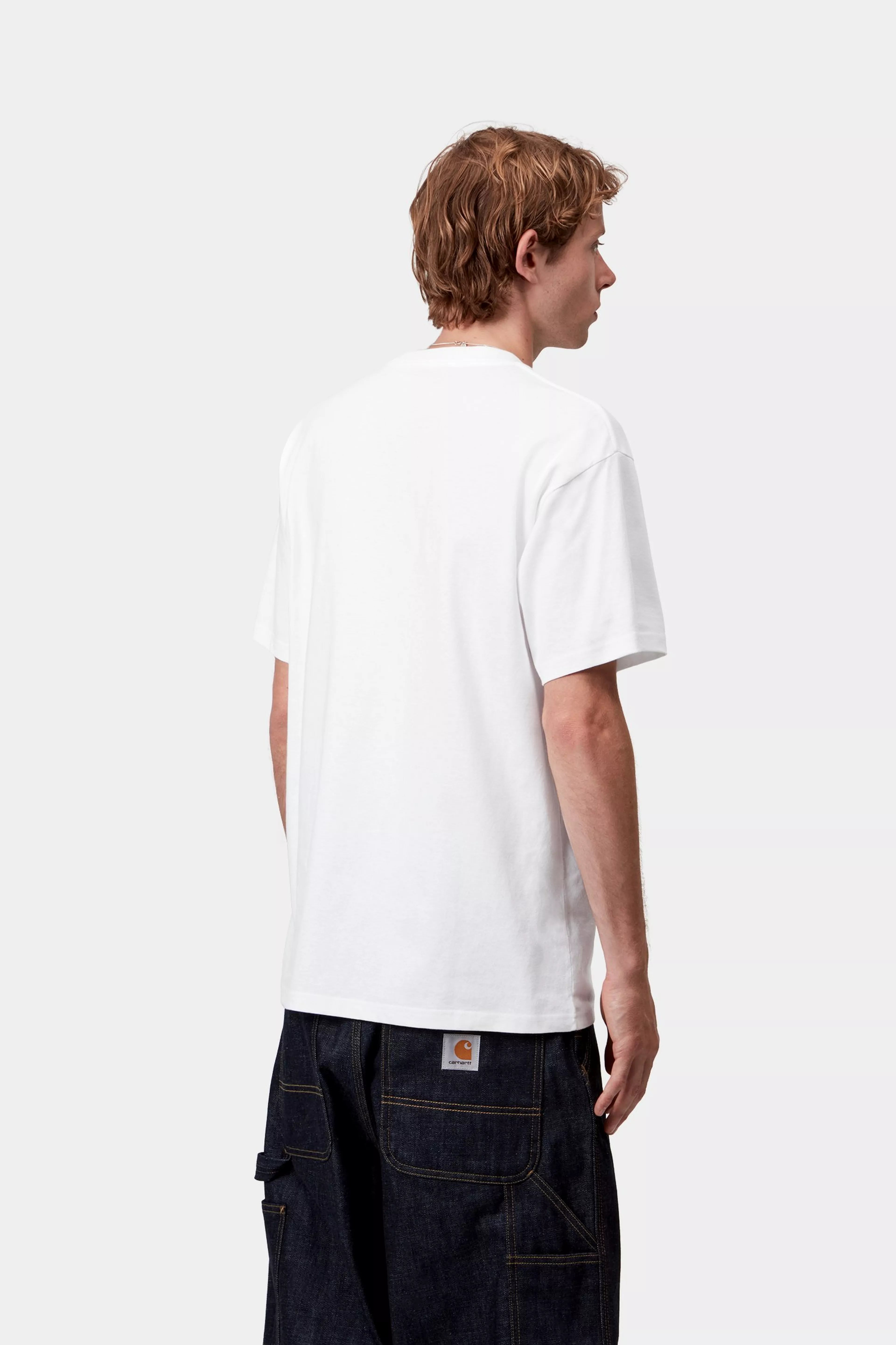 S/S WIPTOPIA SCRIPT T-SHIRT - White / Blue
