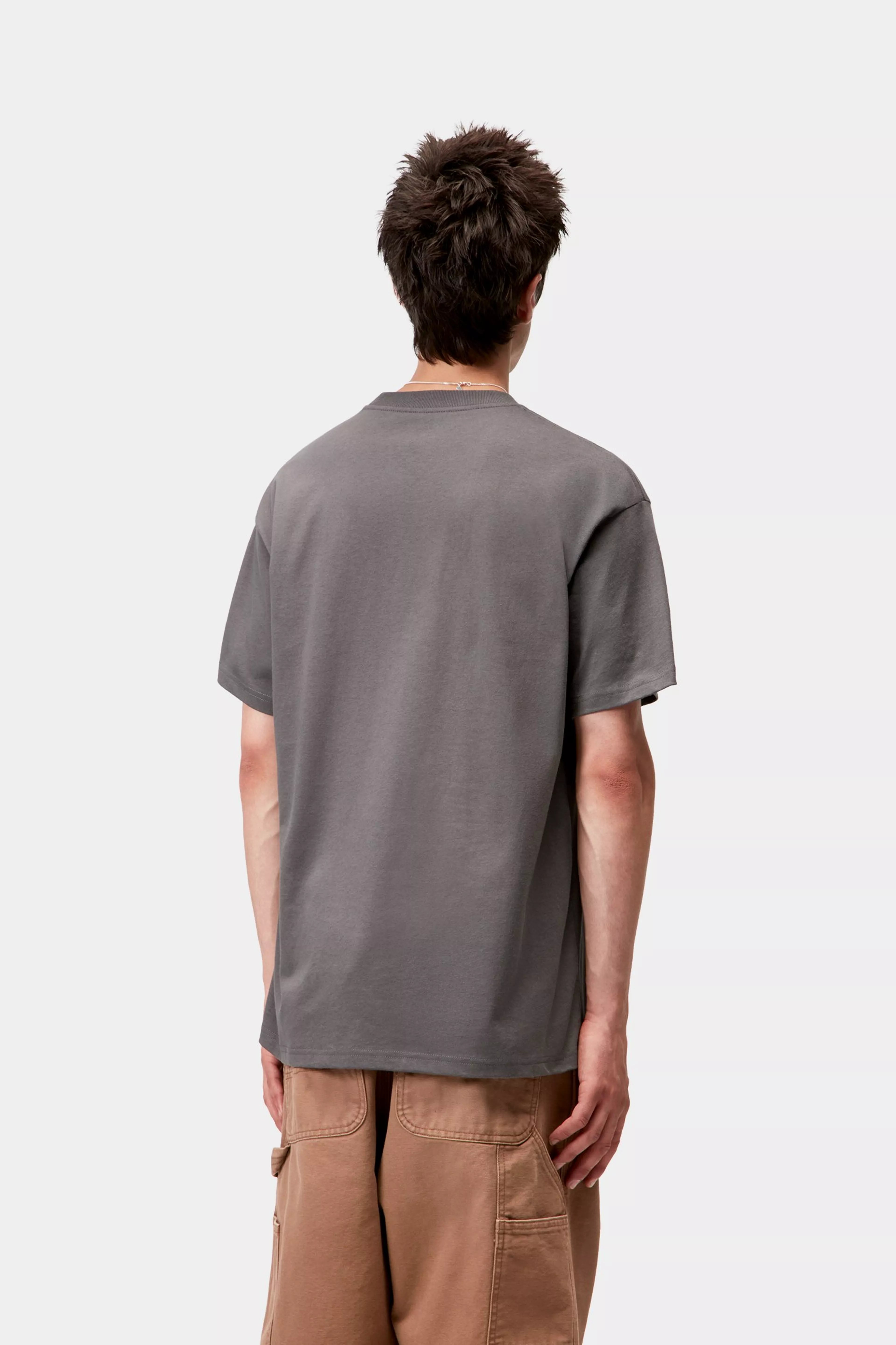 S/S WIPTOPIA SCRIPT T-SHIRT - Porphyry / Wax
