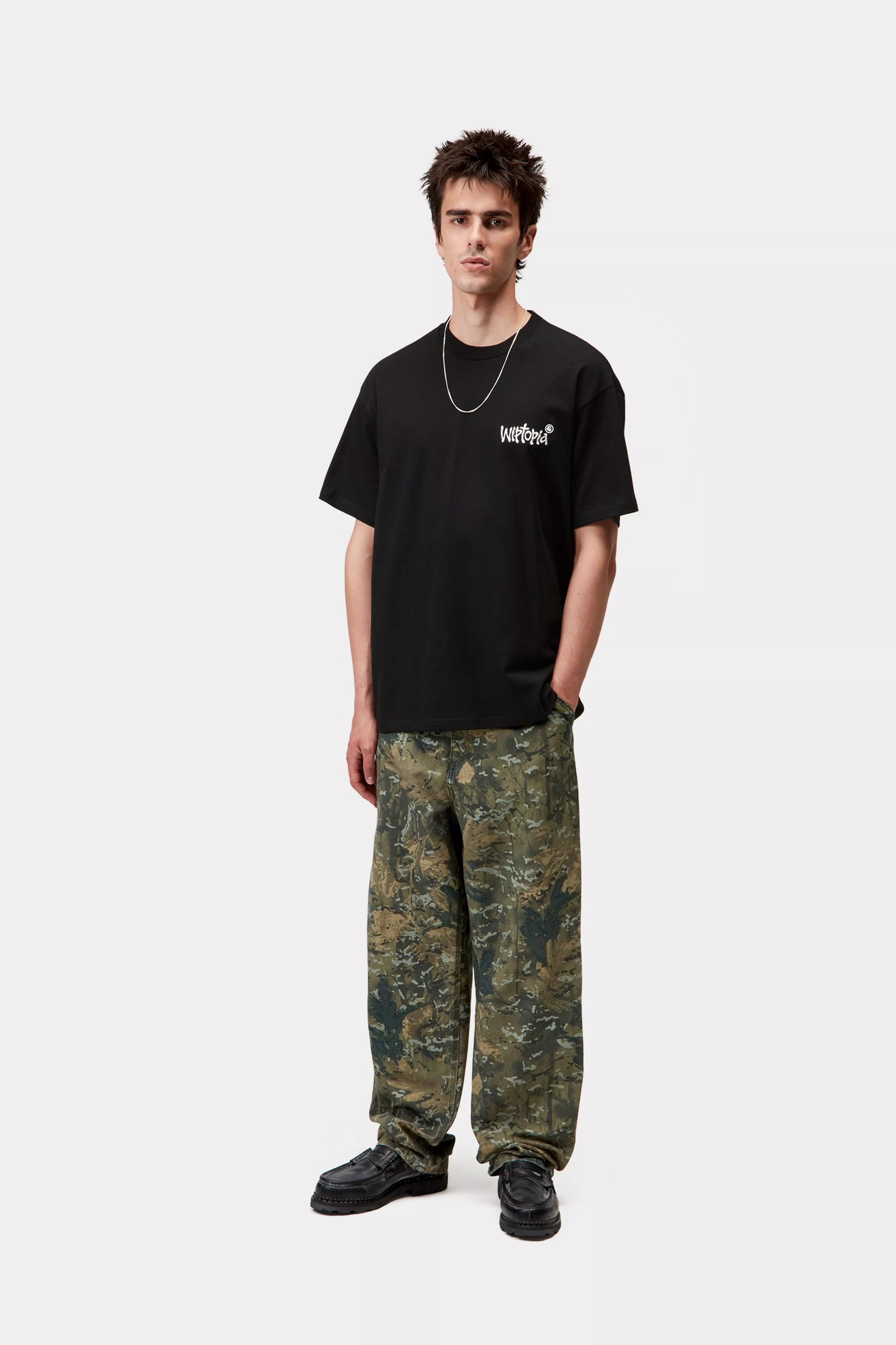 S/S WIPTOPIA SCRIPT T-SHIRT - Black / Wax