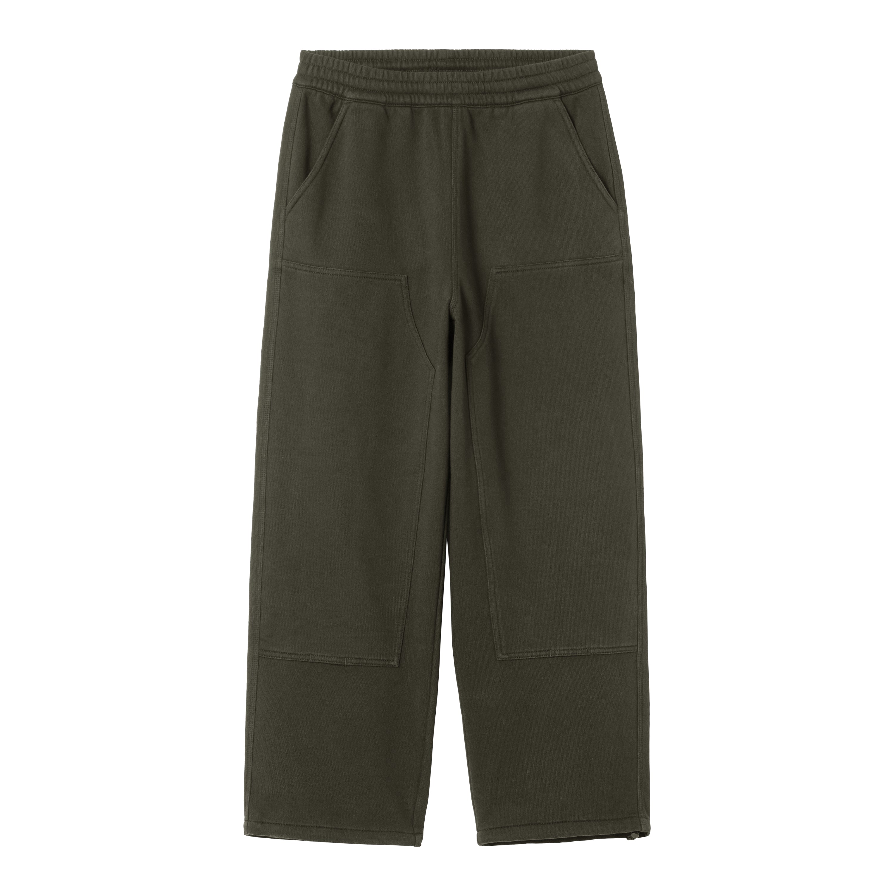 DOUBLE KNEE SWEATPANT  - Olive (stone washed)
