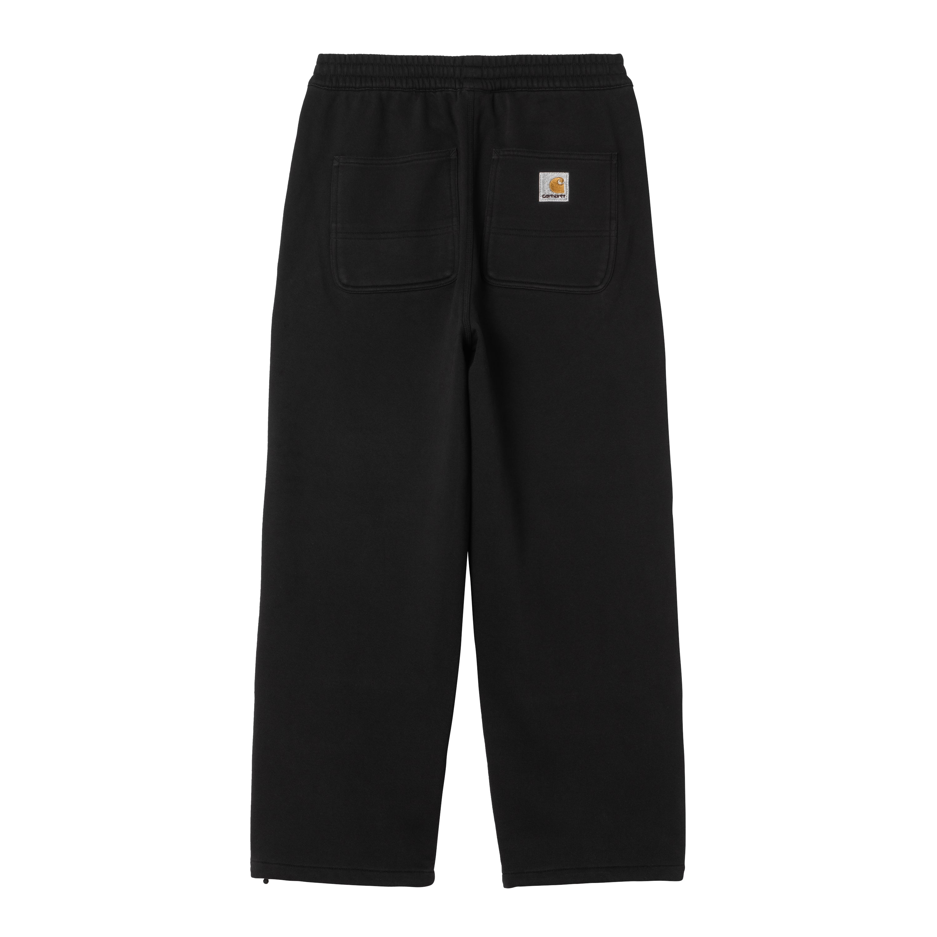 DOUBLE KNEE SWEATPANT  - Black (stone washed)