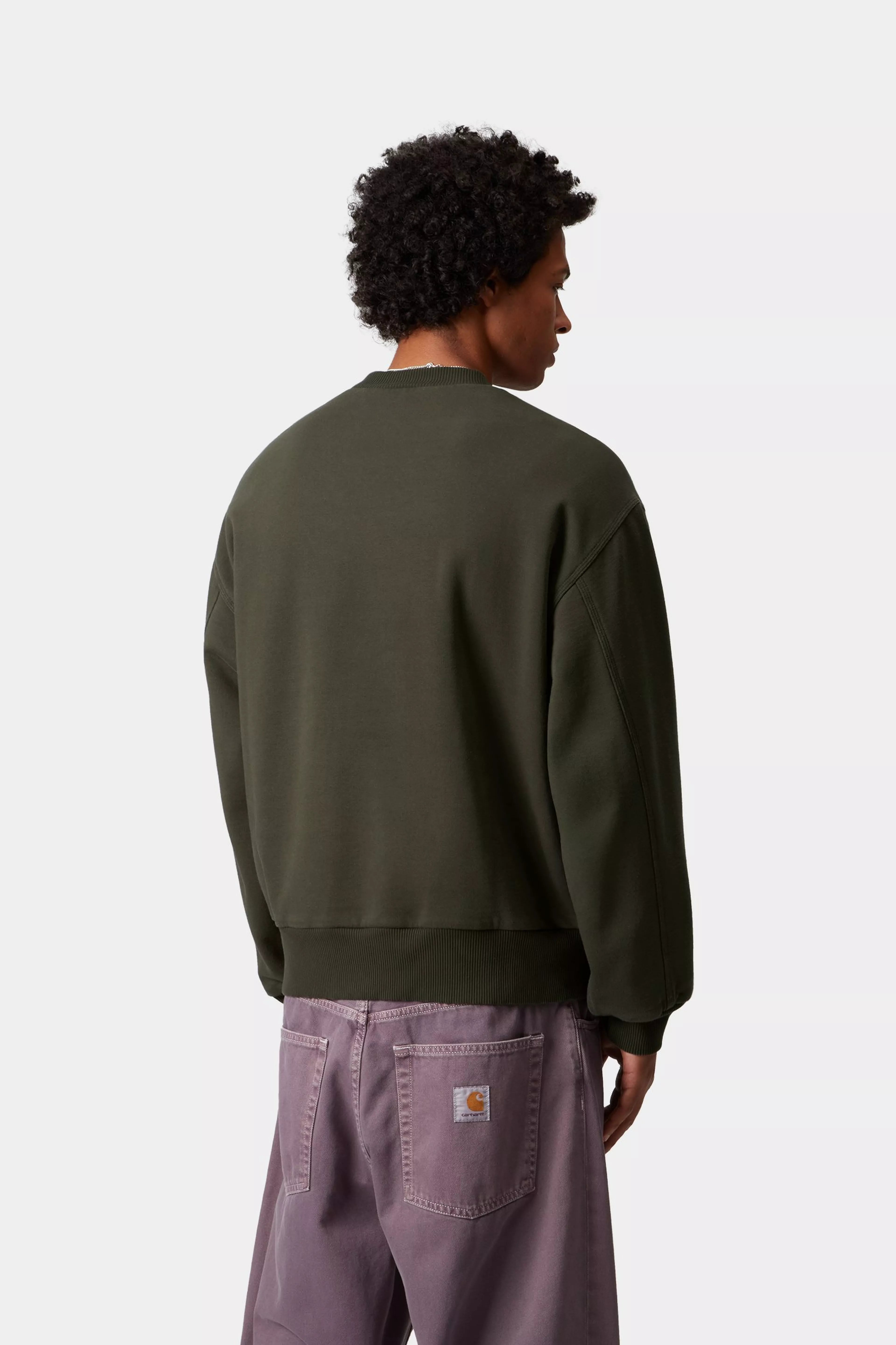 DETROIT SWEAT  - Olive (stone washed)
