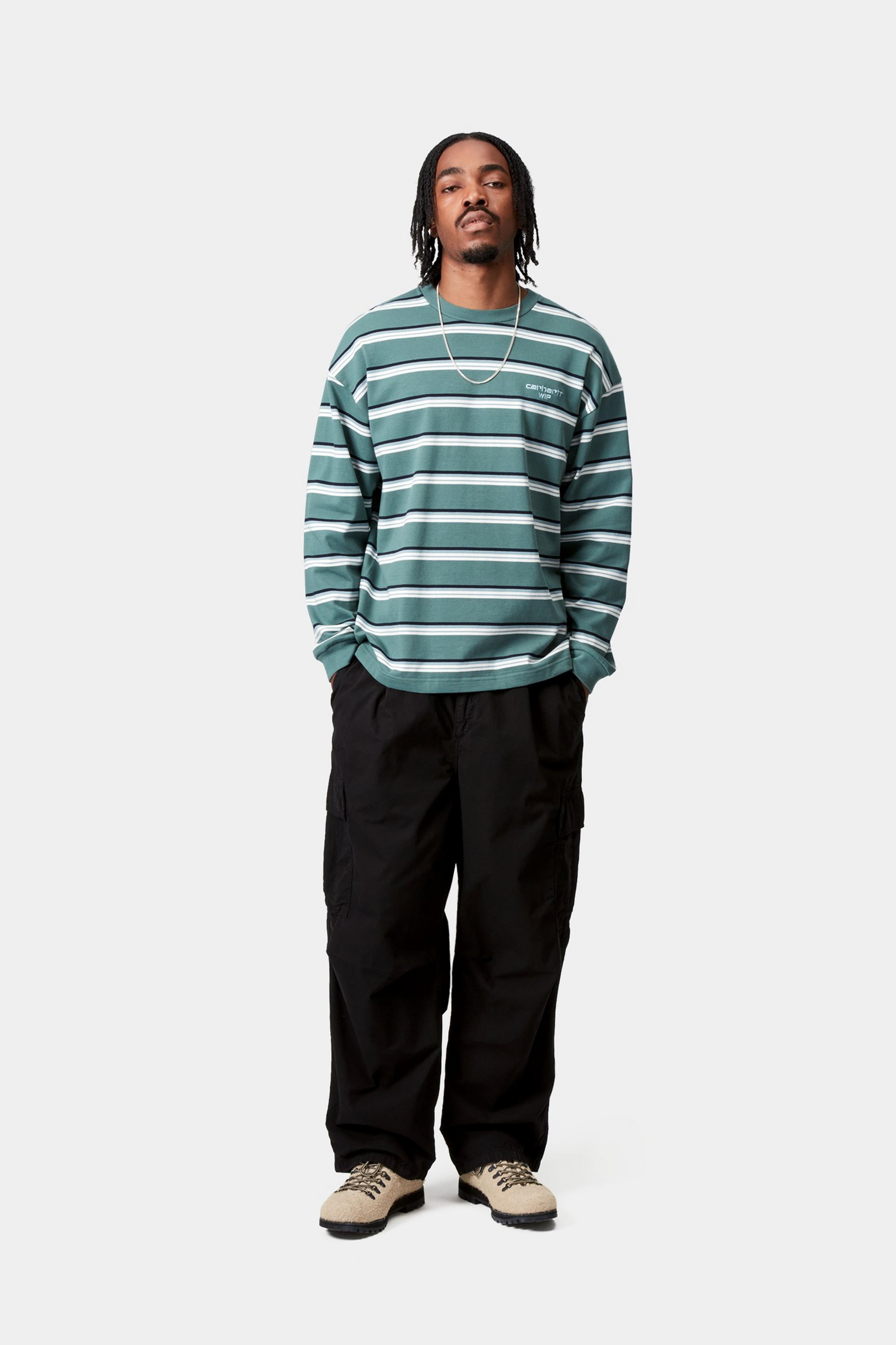 Cole Cargo Pant - Black (garment dyed)