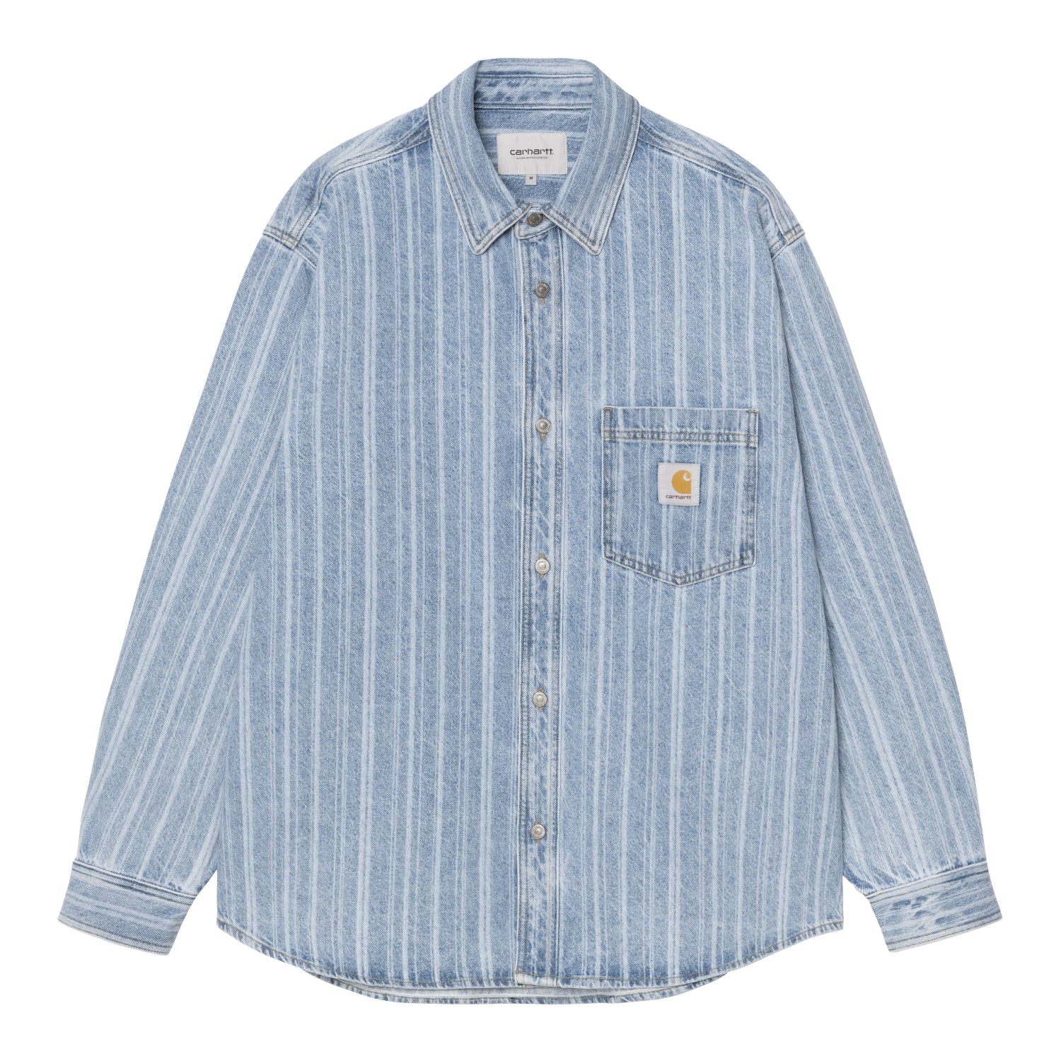 RYLAN SHIRT JAC - Rylan Stripe, Blue (stone bleached)