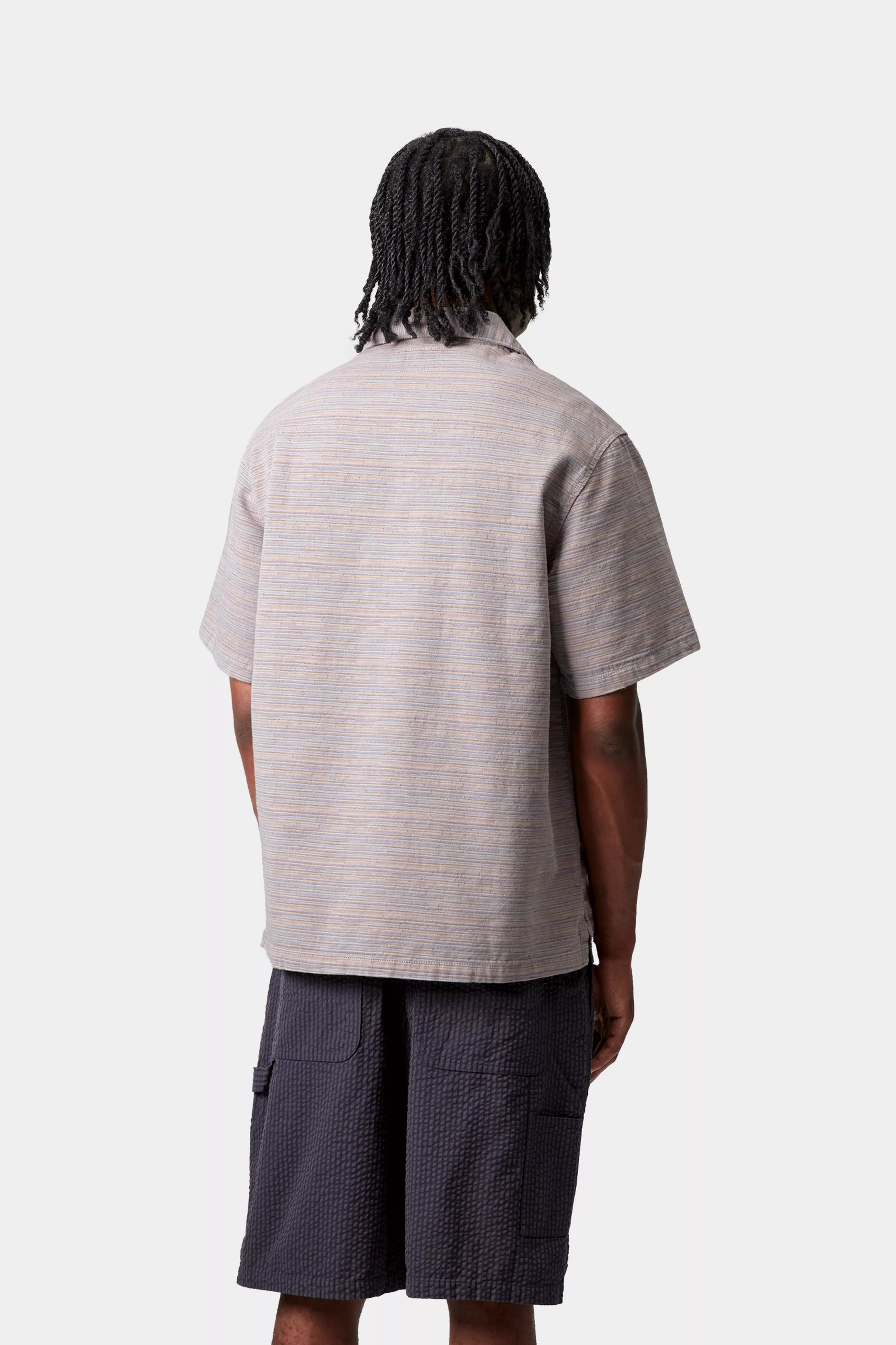 S/S GELLAR SHIRT - Gellar Stripe, Multi (rinsed)
