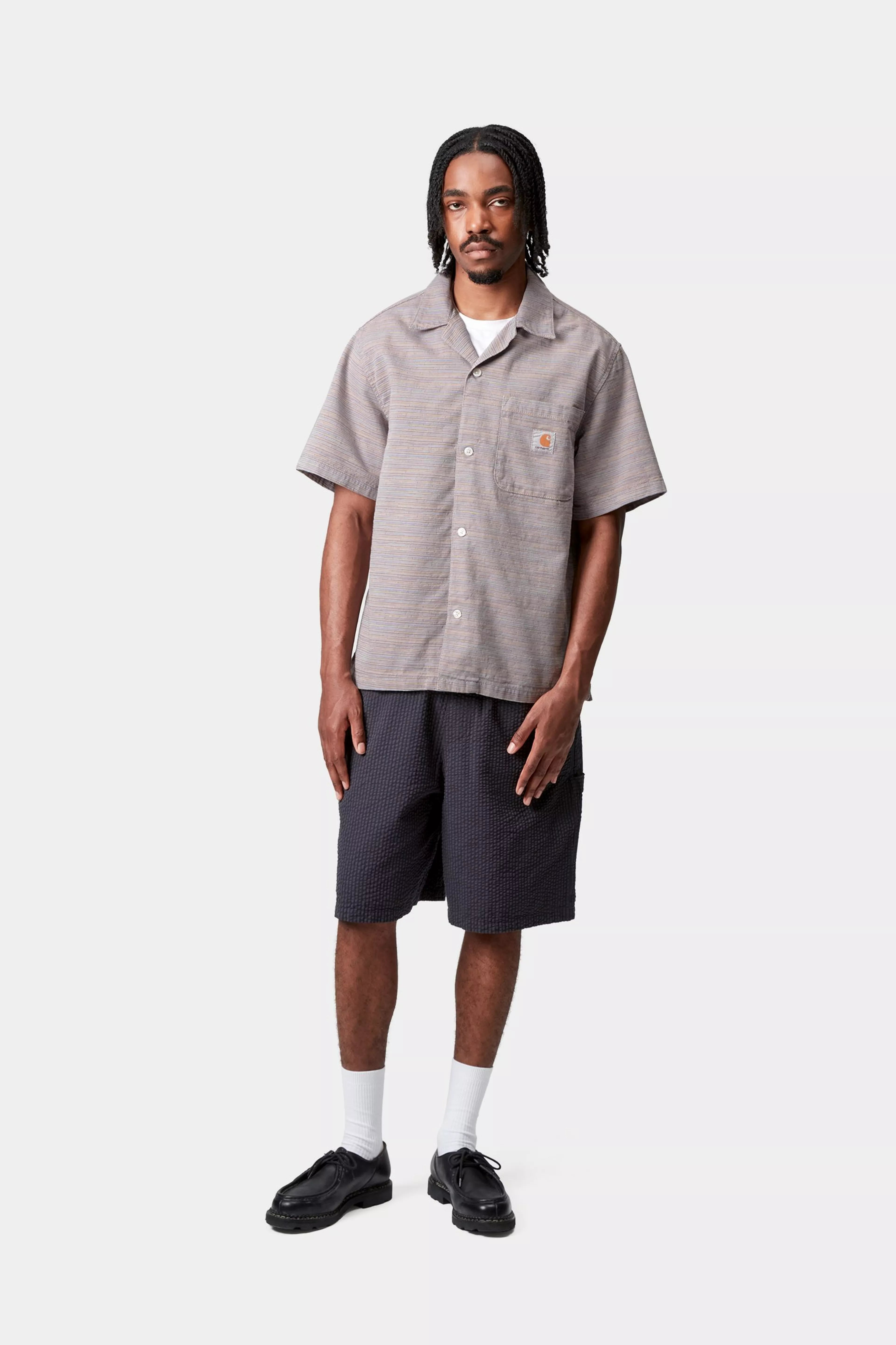 S/S GELLAR SHIRT - Gellar Stripe, Multi (rinsed)