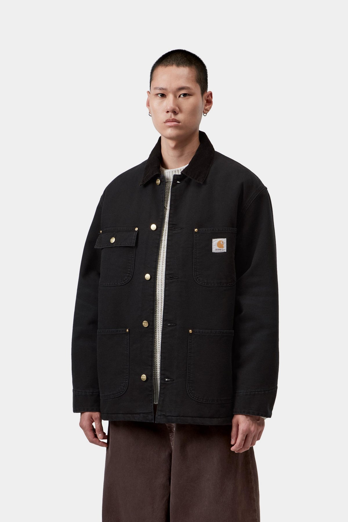 OG Chore Coat - Black / Black stone canvas