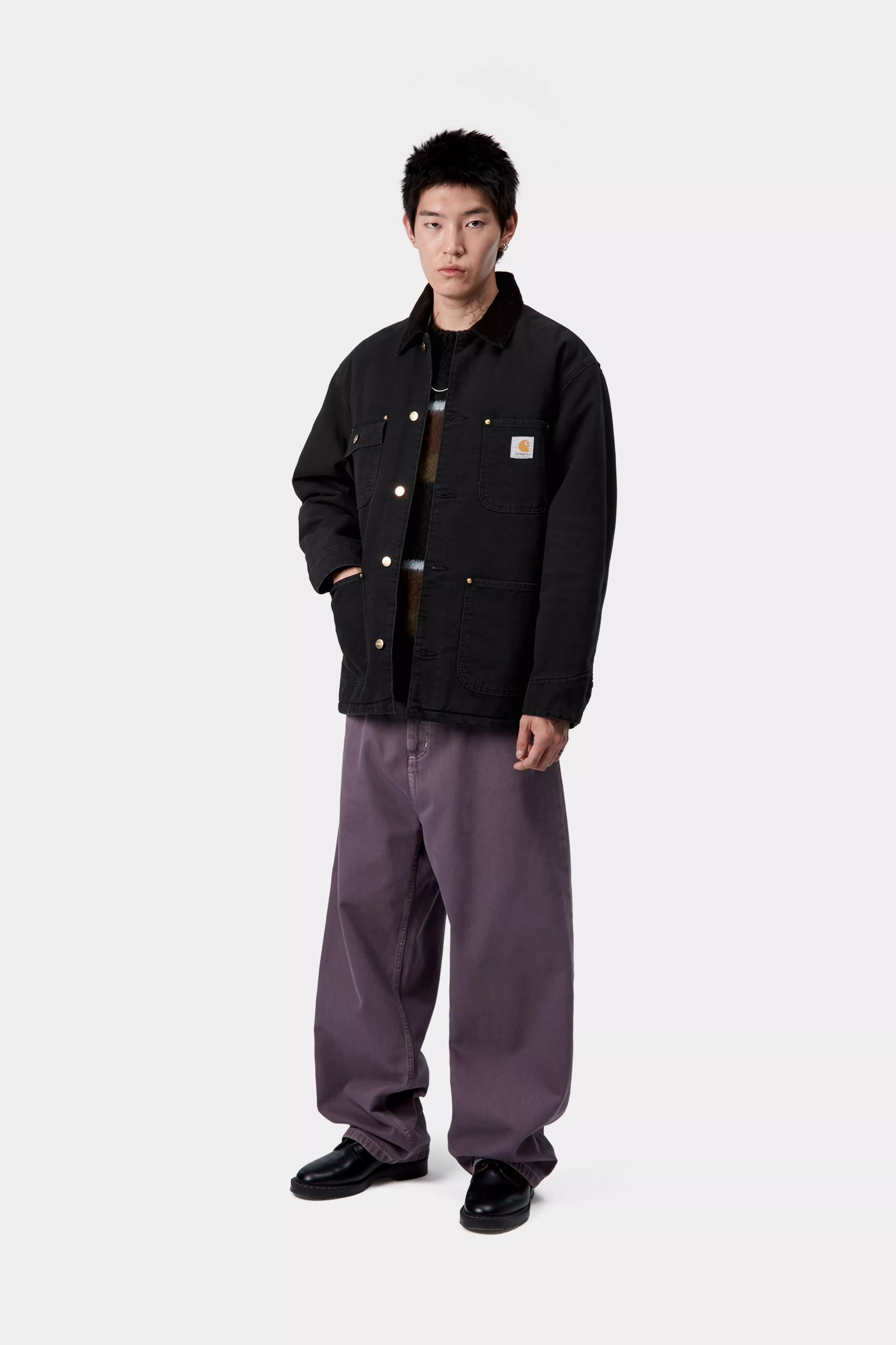 OG CHORE COAT  - Black / Black (stone canvas)