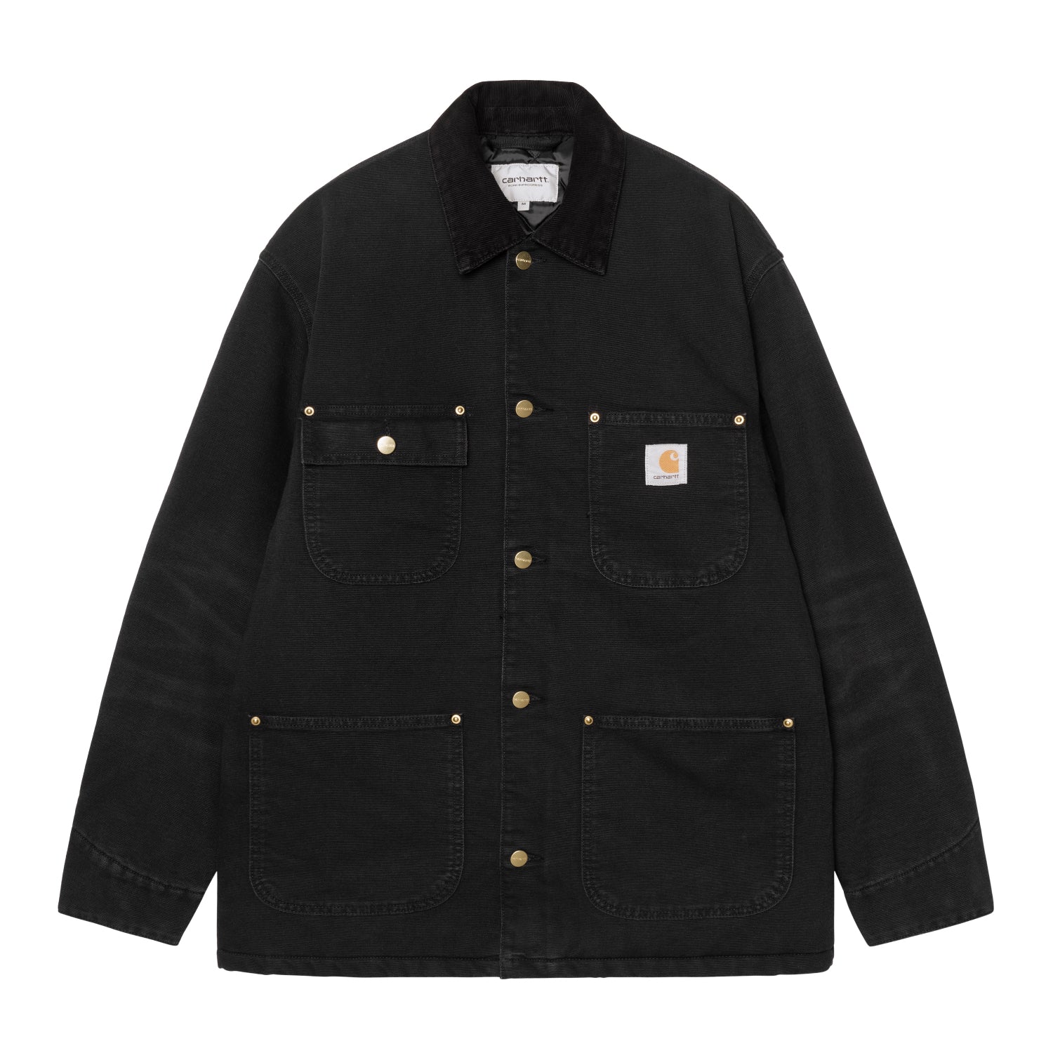 OG CHORE COAT  - Black / Black (stone canvas)