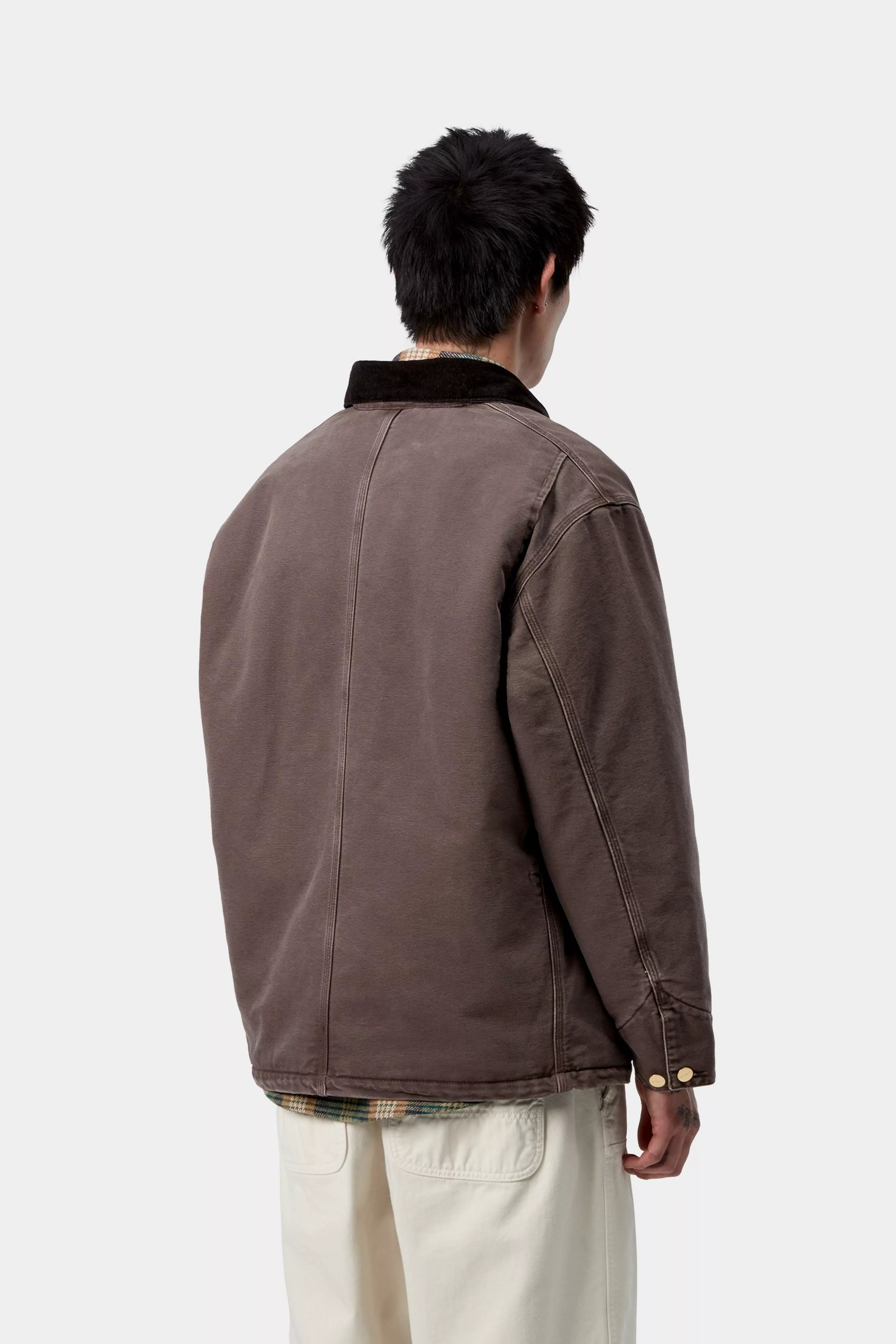OG CHORE COAT  - Tobacco / Black (stone canvas)