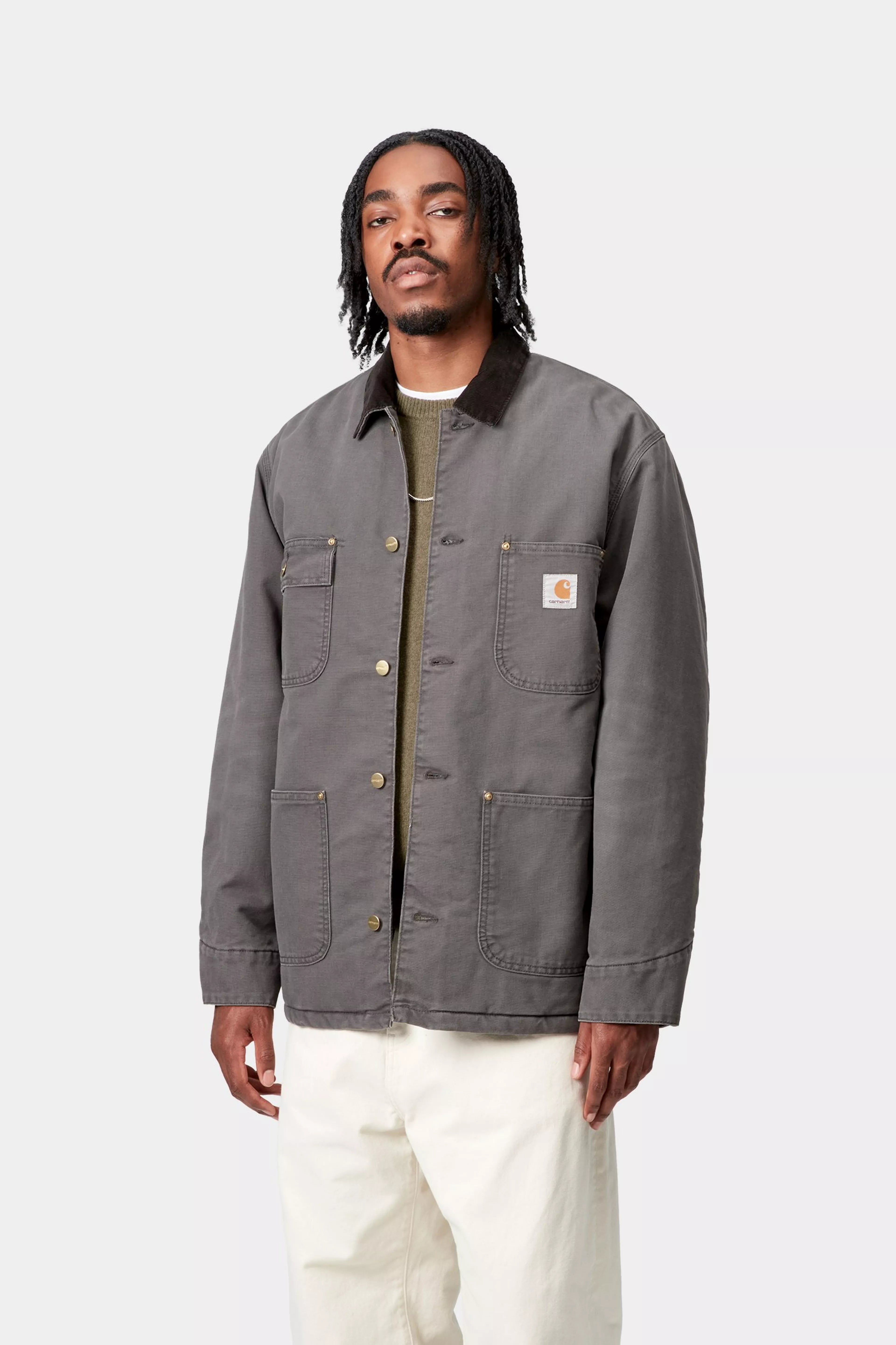 OG CHORE COAT  - Graphite / Black (stone canvas)