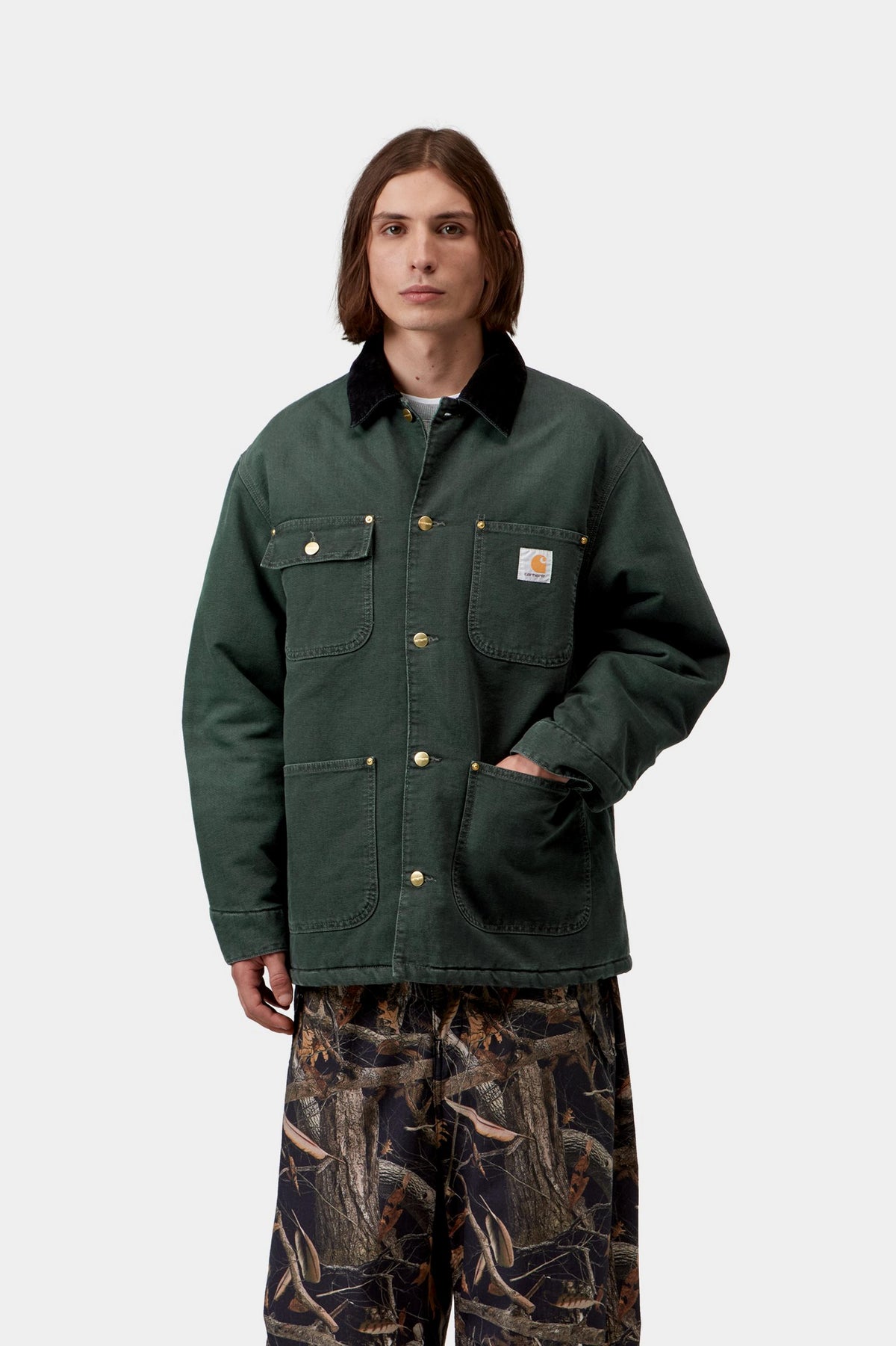 OG Chore Coat - Raven / Black stone canvas