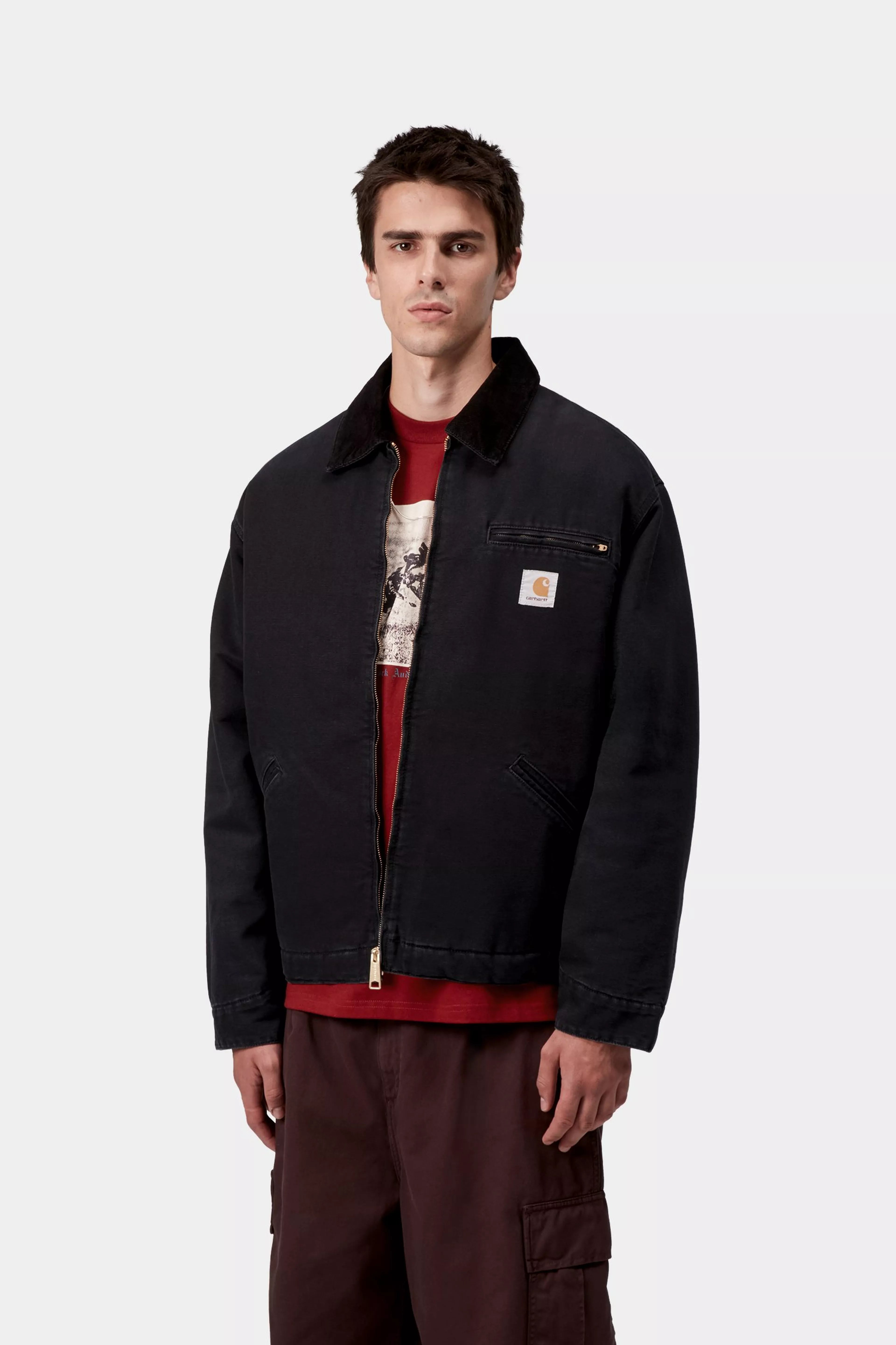 OG DETROIT JACKET  - Black / Black (stone canvas)