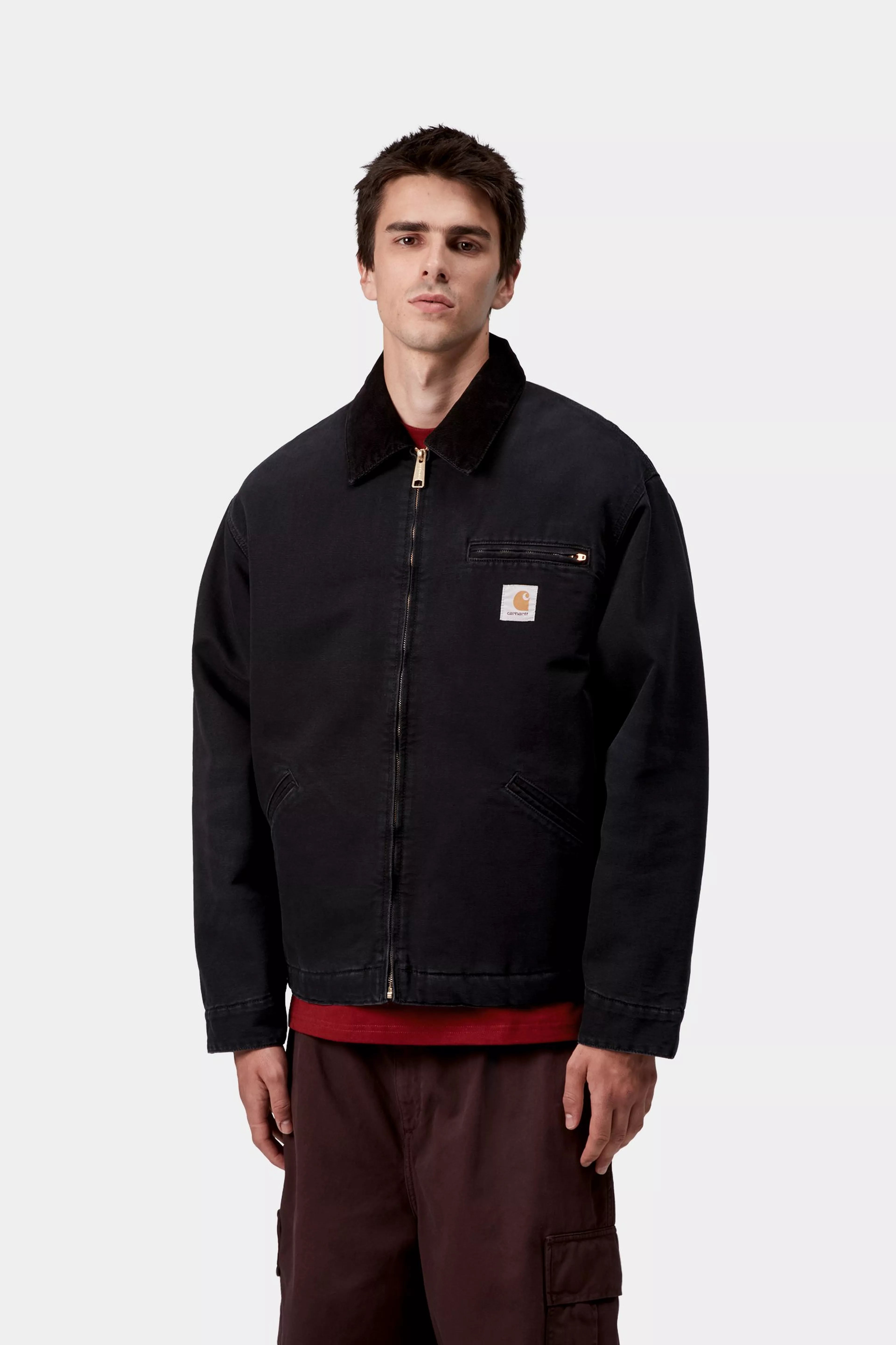 OG DETROIT JACKET  - Black / Black (stone canvas)