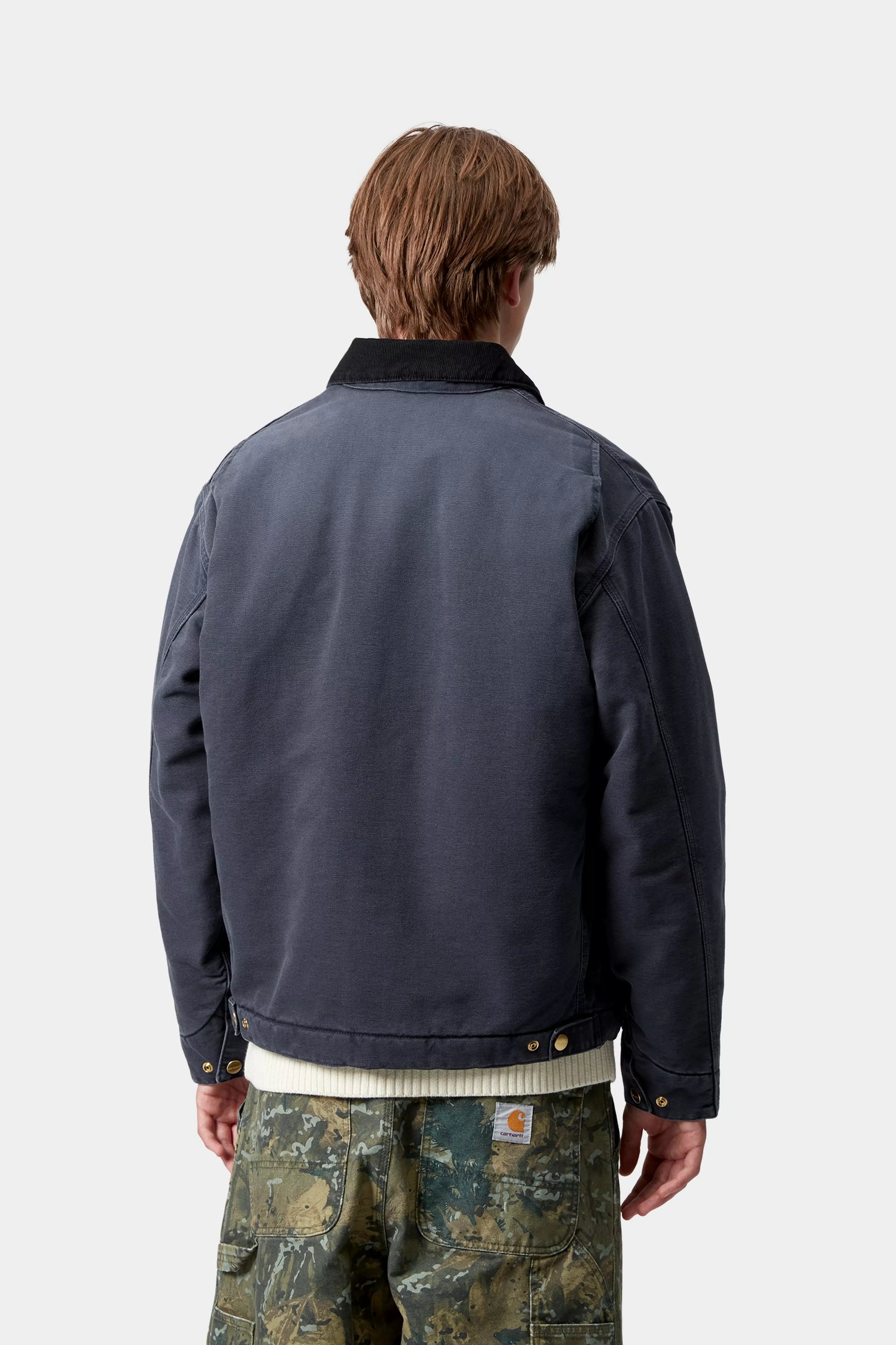 OG DETROIT JACKET  - Dark Navy / Black (stone canvas)