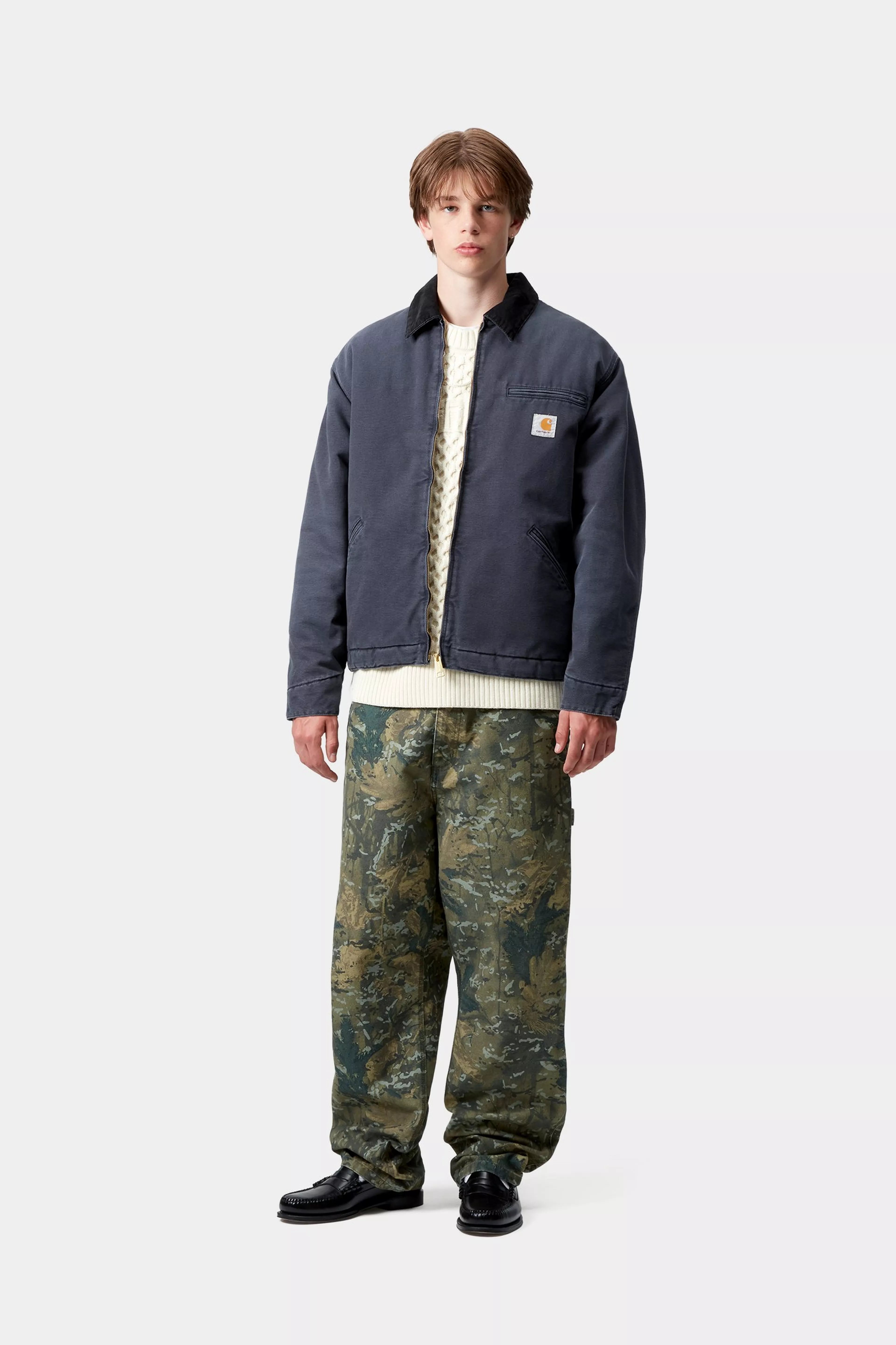 OG DETROIT JACKET  - Dark Navy / Black (stone canvas)
