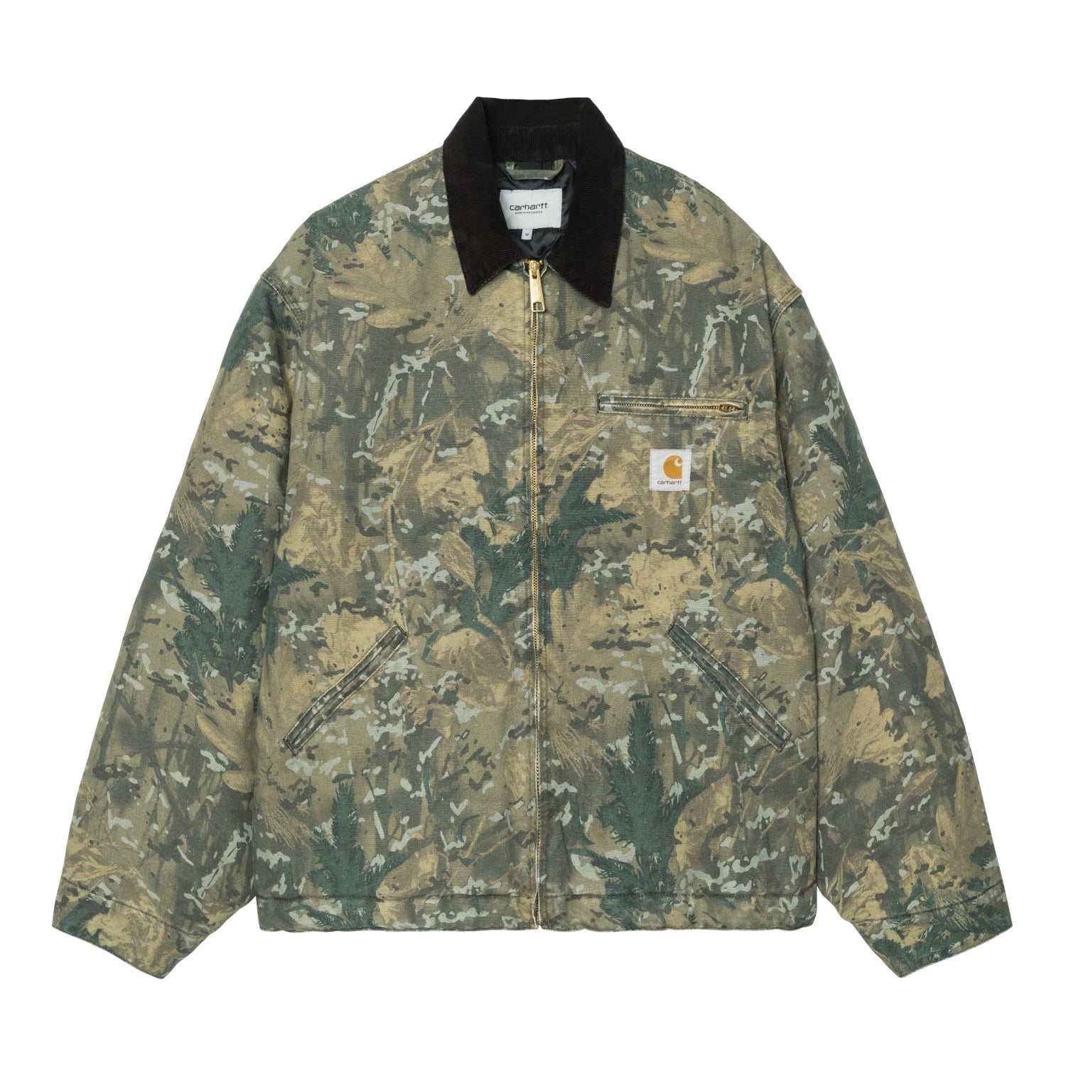 OG DETROIT JACKET  - Camo Combi, Green / Black (stone washed)