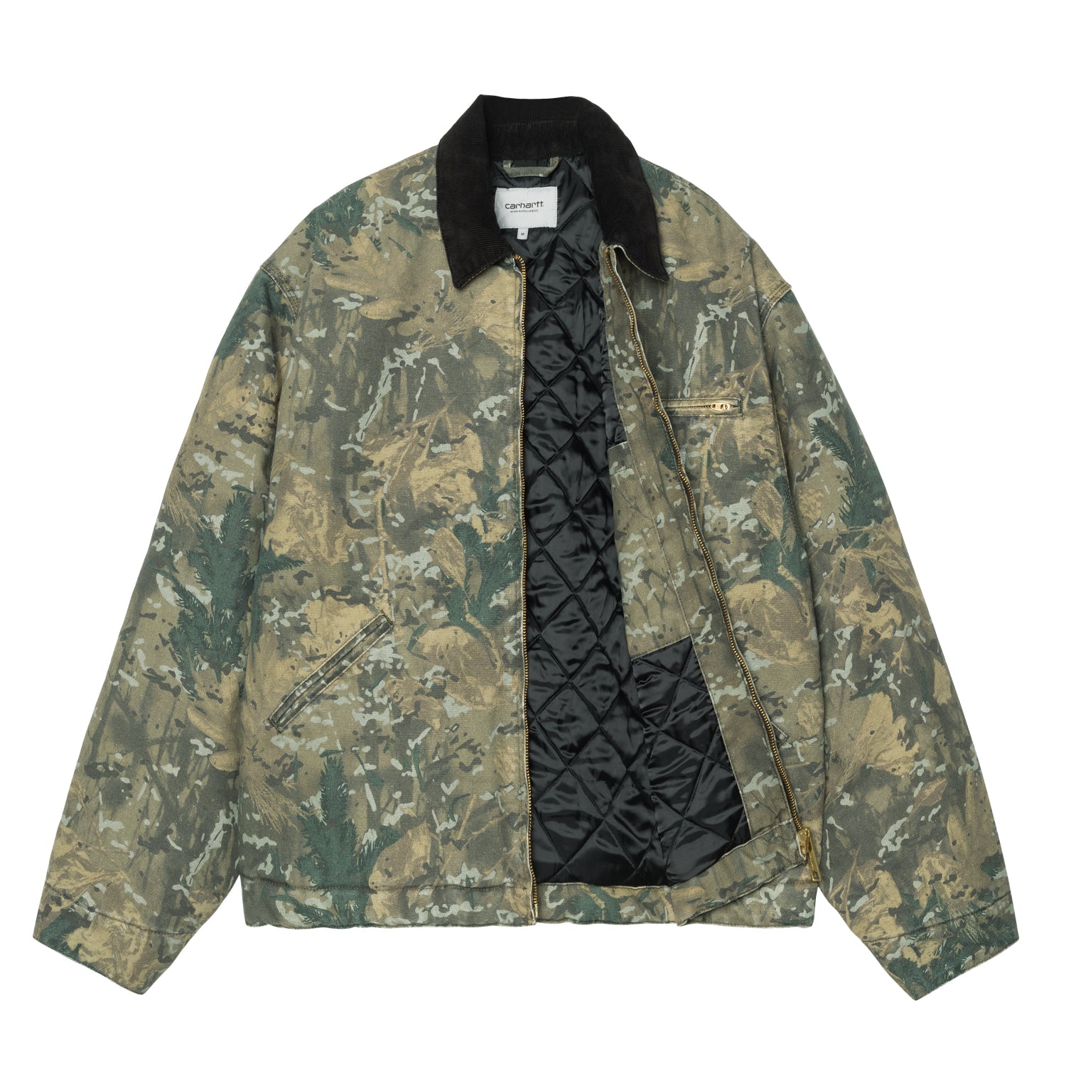 OG DETROIT JACKET  - Camo Combi, Green / Black (stone washed)