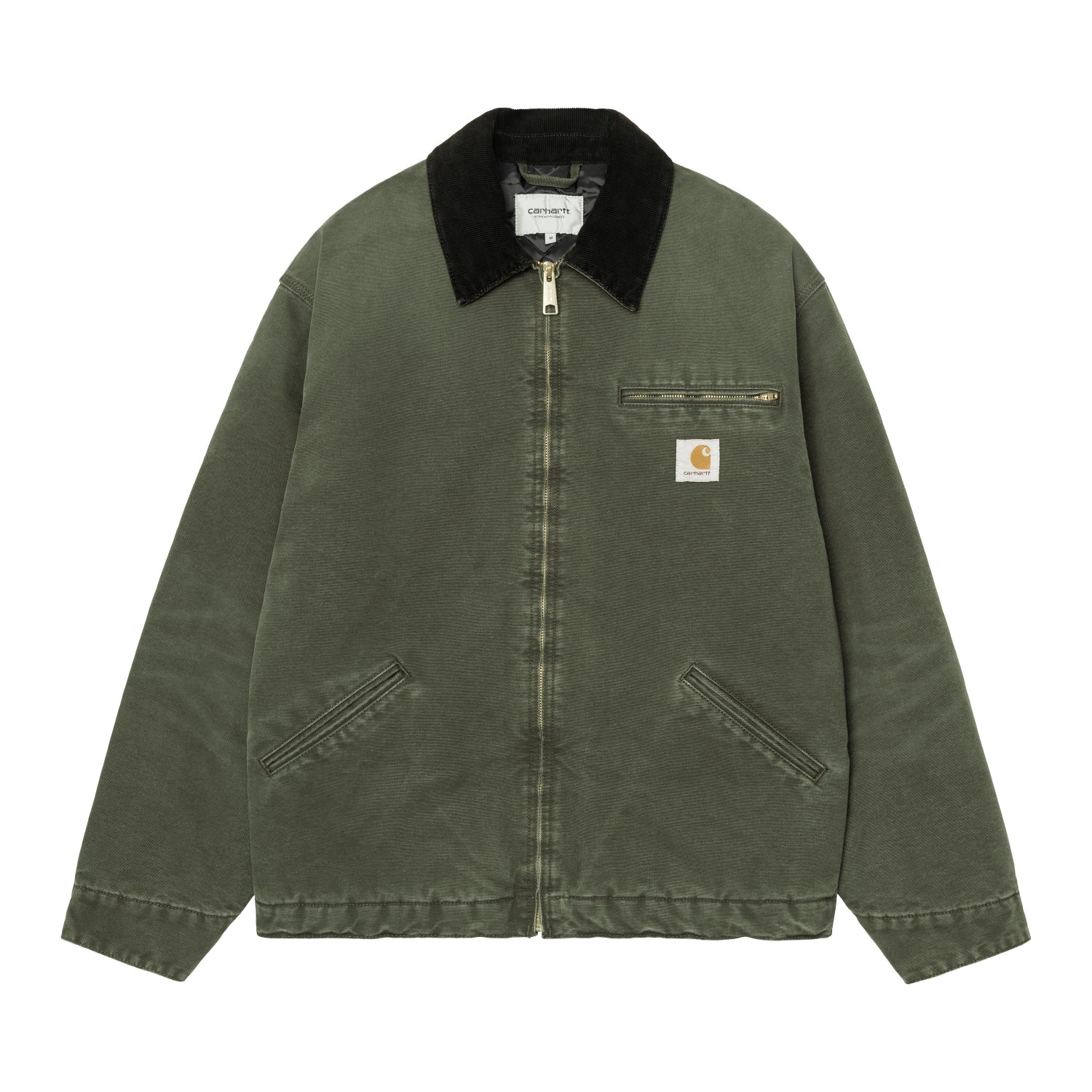 OG DETROIT JACKET  - Olive / Black (stone canvas)