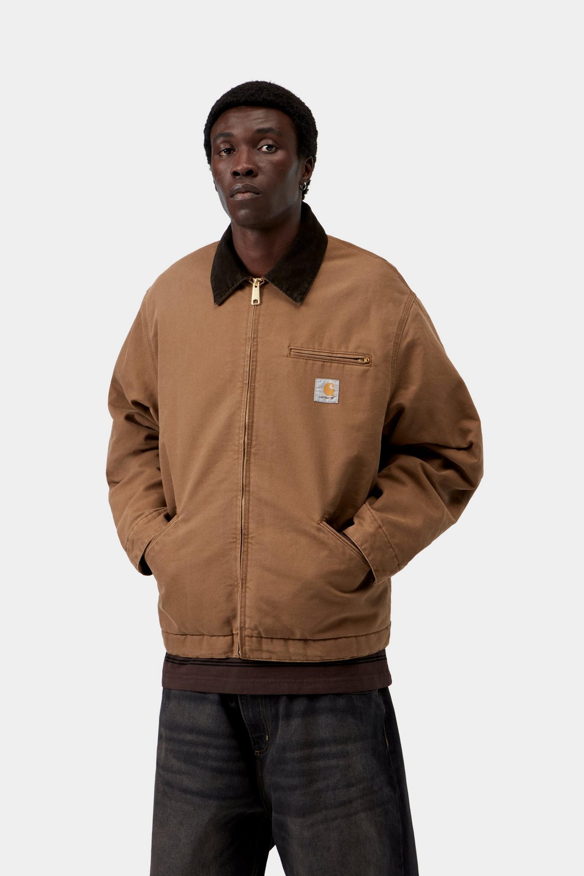 OG Detroit Jacket - WIP H Brown / Tobacco stone canvas