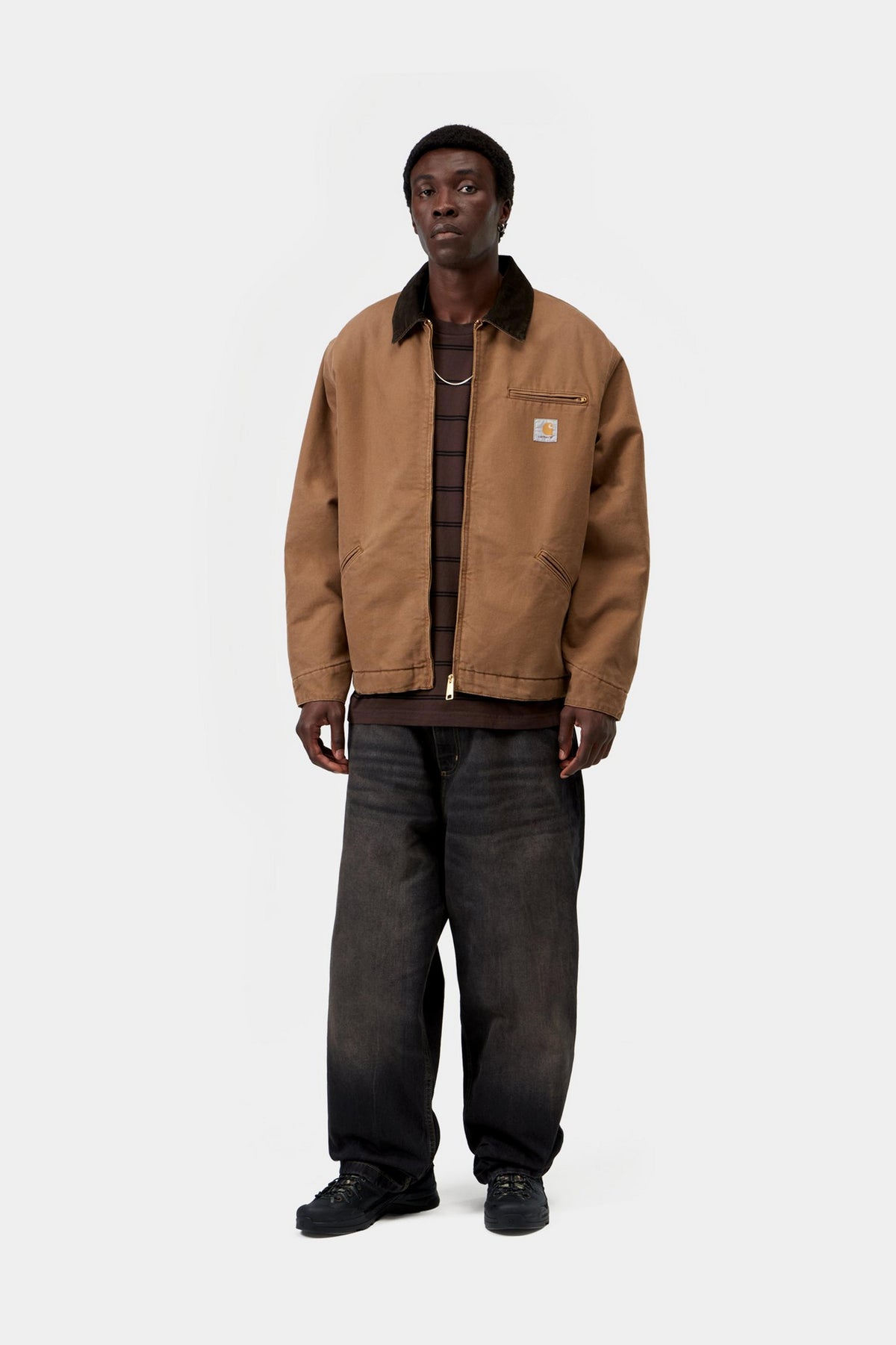 OG Detroit Jacket - WIP H Brown / Tobacco stone canvas