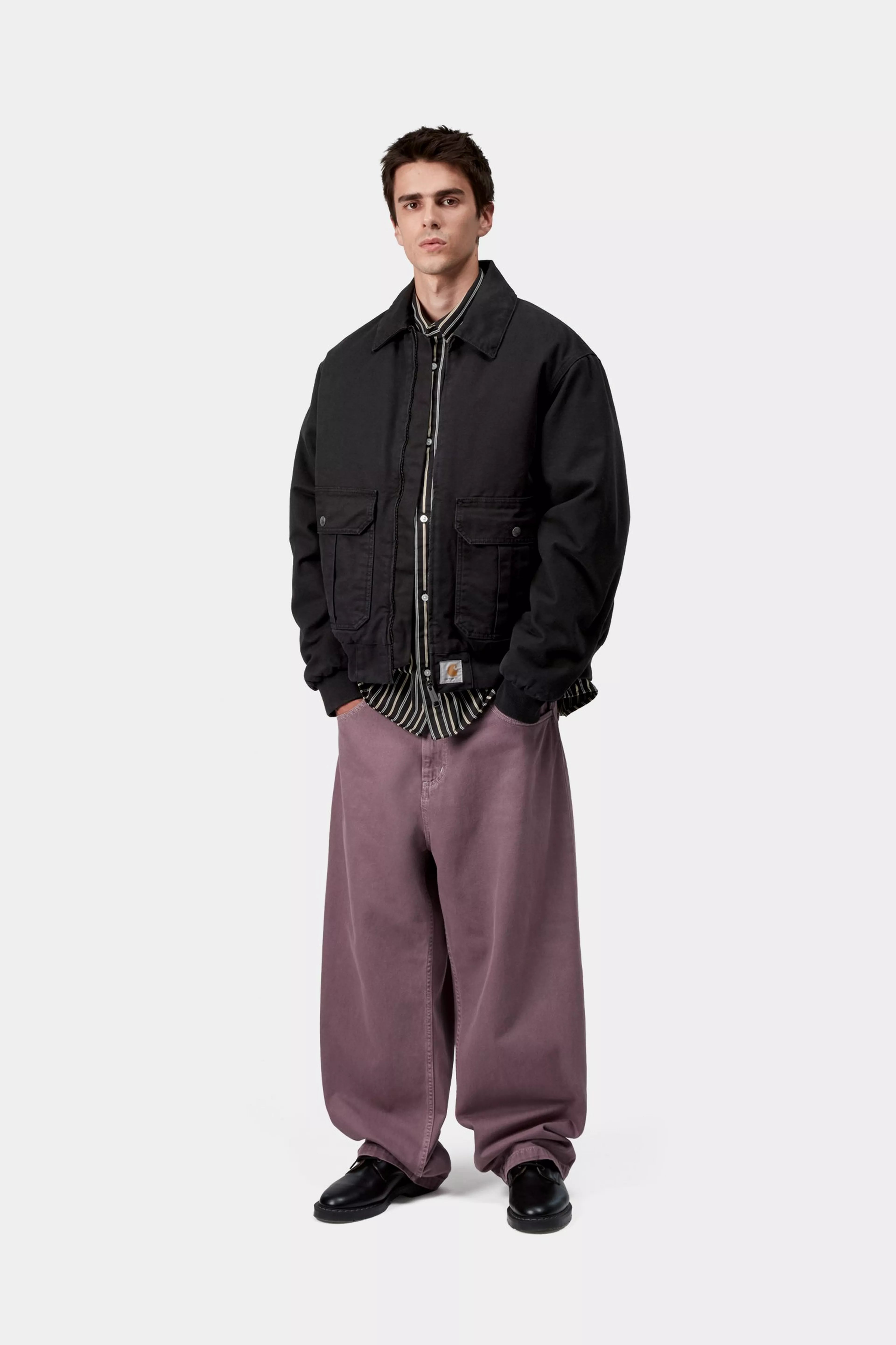 STANTON JACKET  - Black (stone washed)
