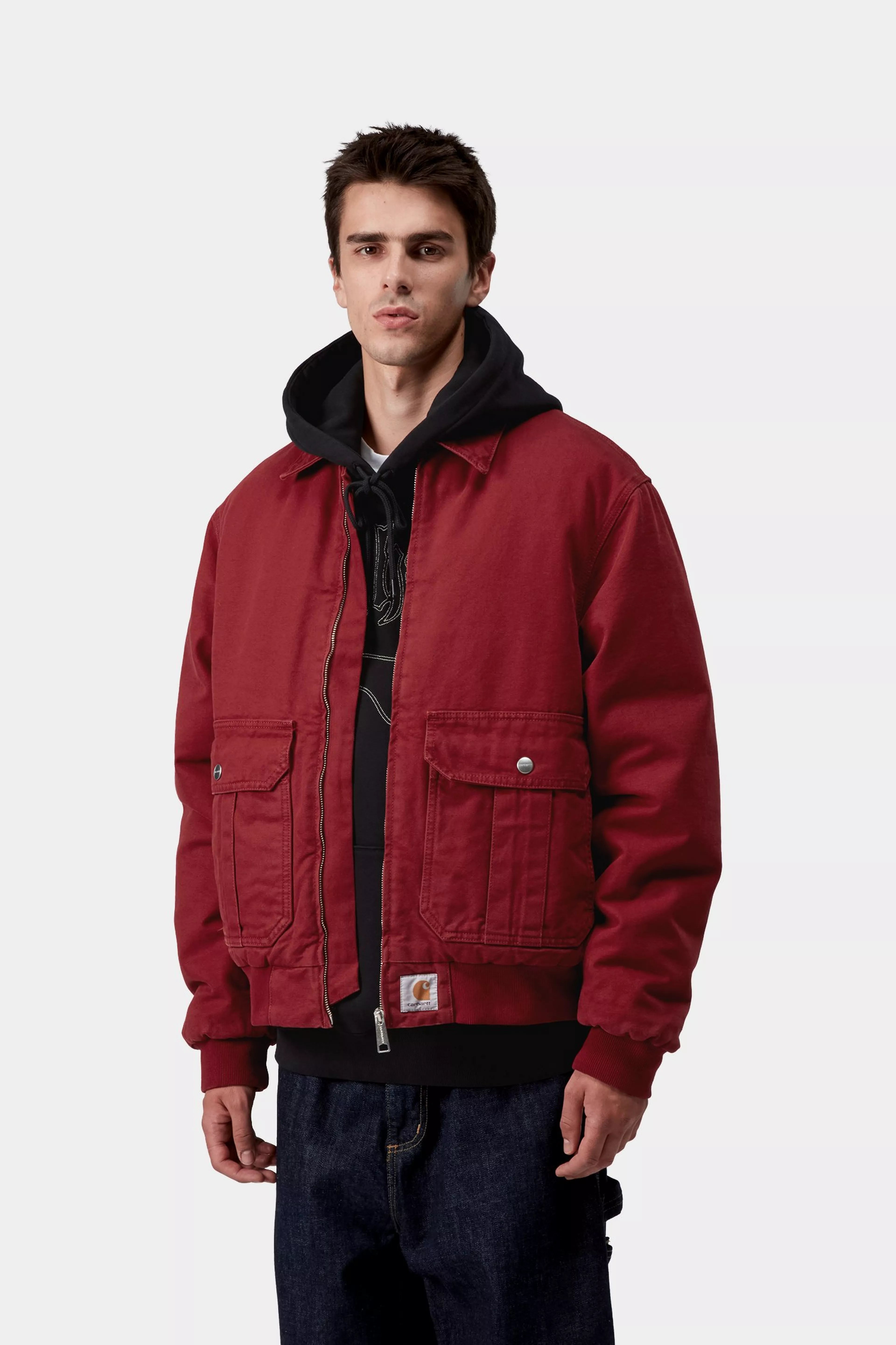 STANTON JACKET  - Scarlet (stone washed)