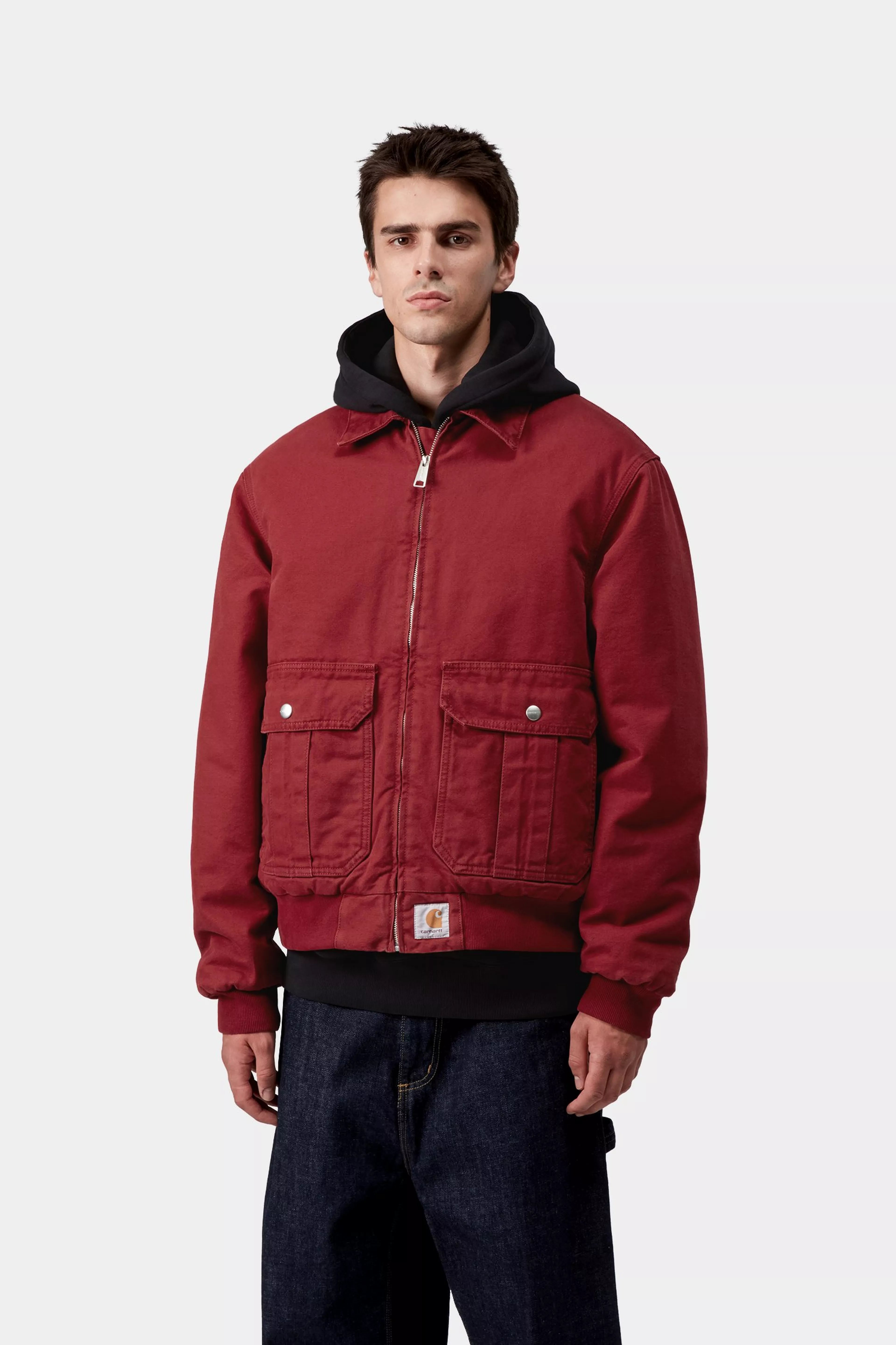 STANTON JACKET  - Scarlet (stone washed)